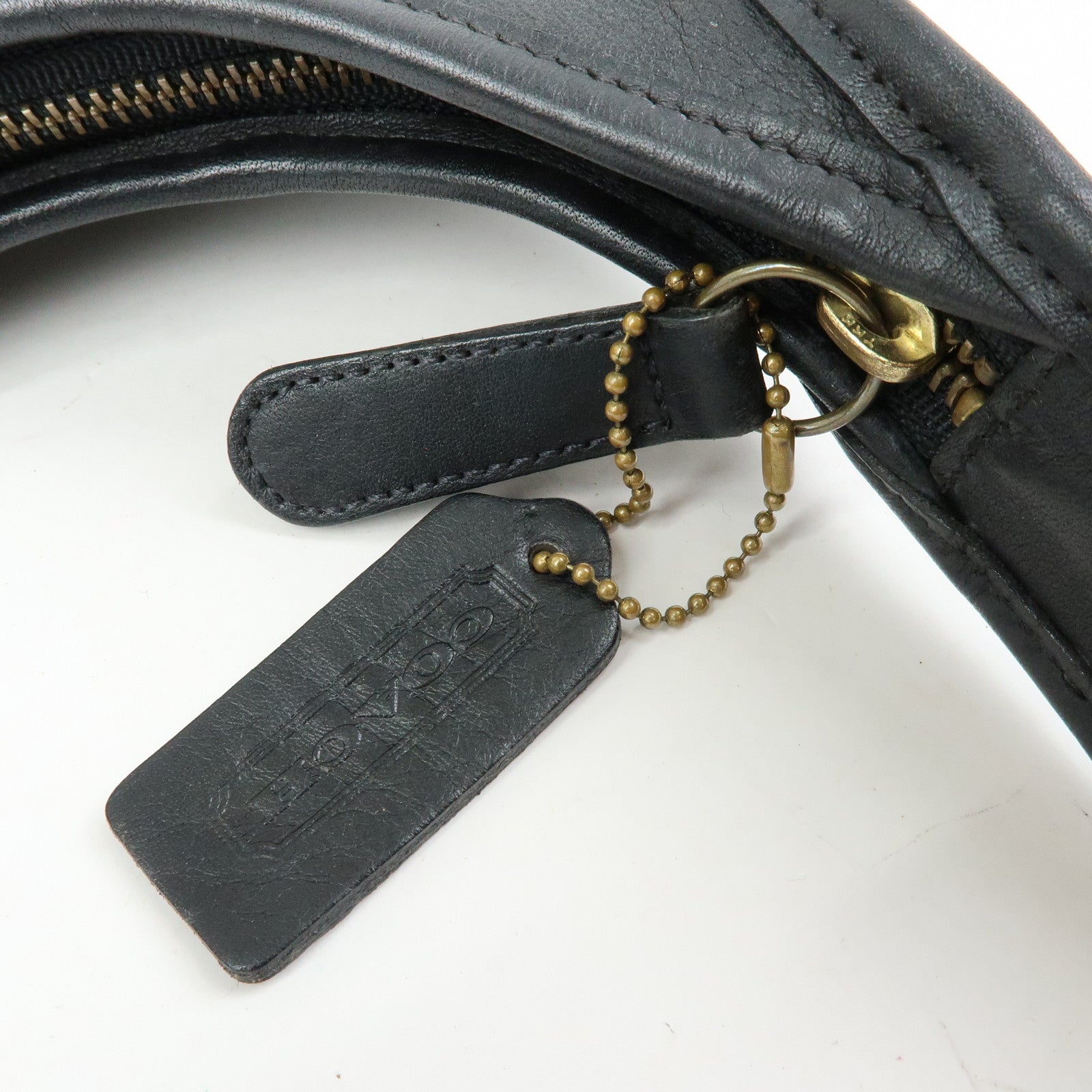COACH Ergo Leather Shoulder Bag Hand Bag Black
