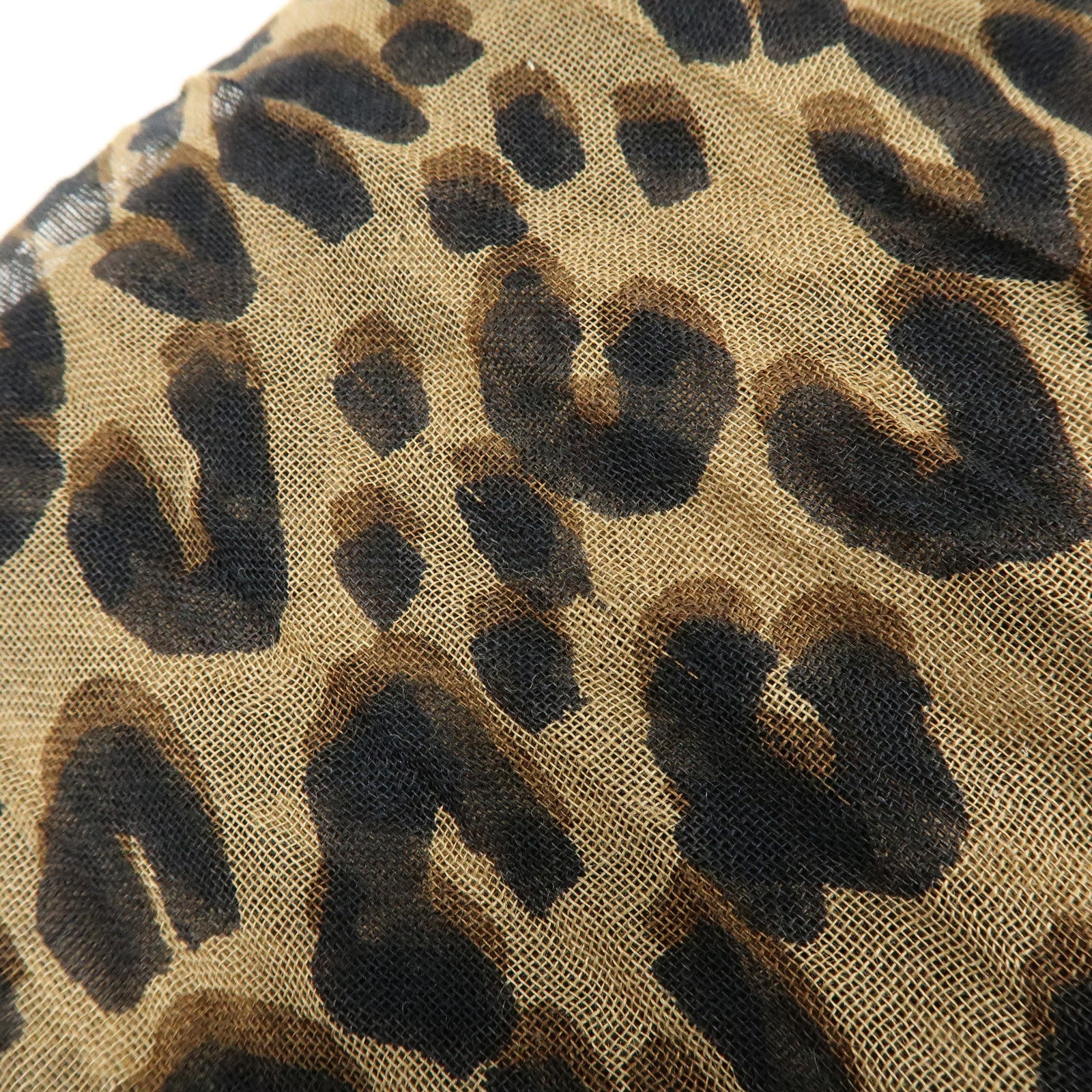 Louis Vuitton Etole Cashmere Silk Scarf Leopard Brown M72215