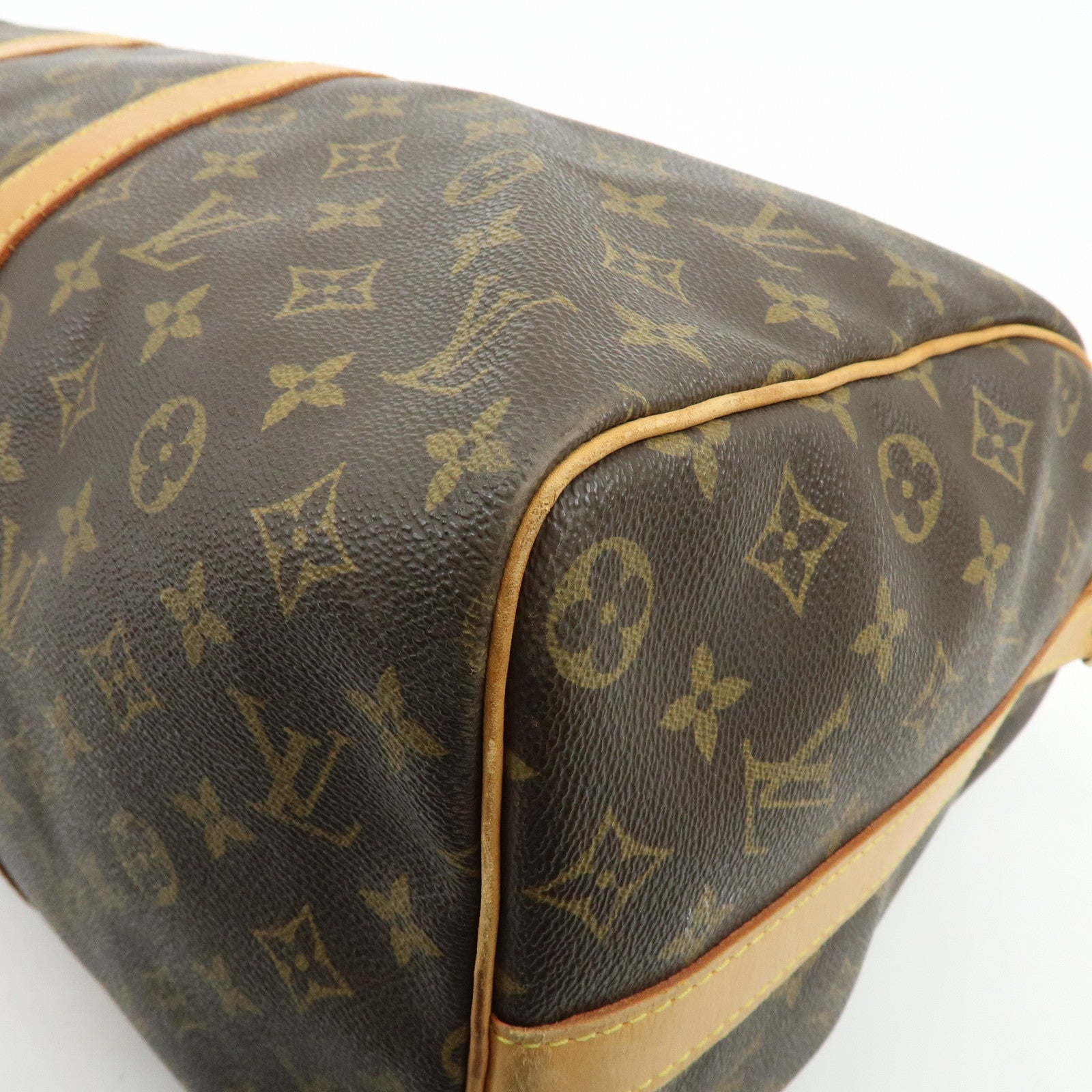 Louis Vuitton Monogram Keep All Bandouliere 45 Boston Bag M41418