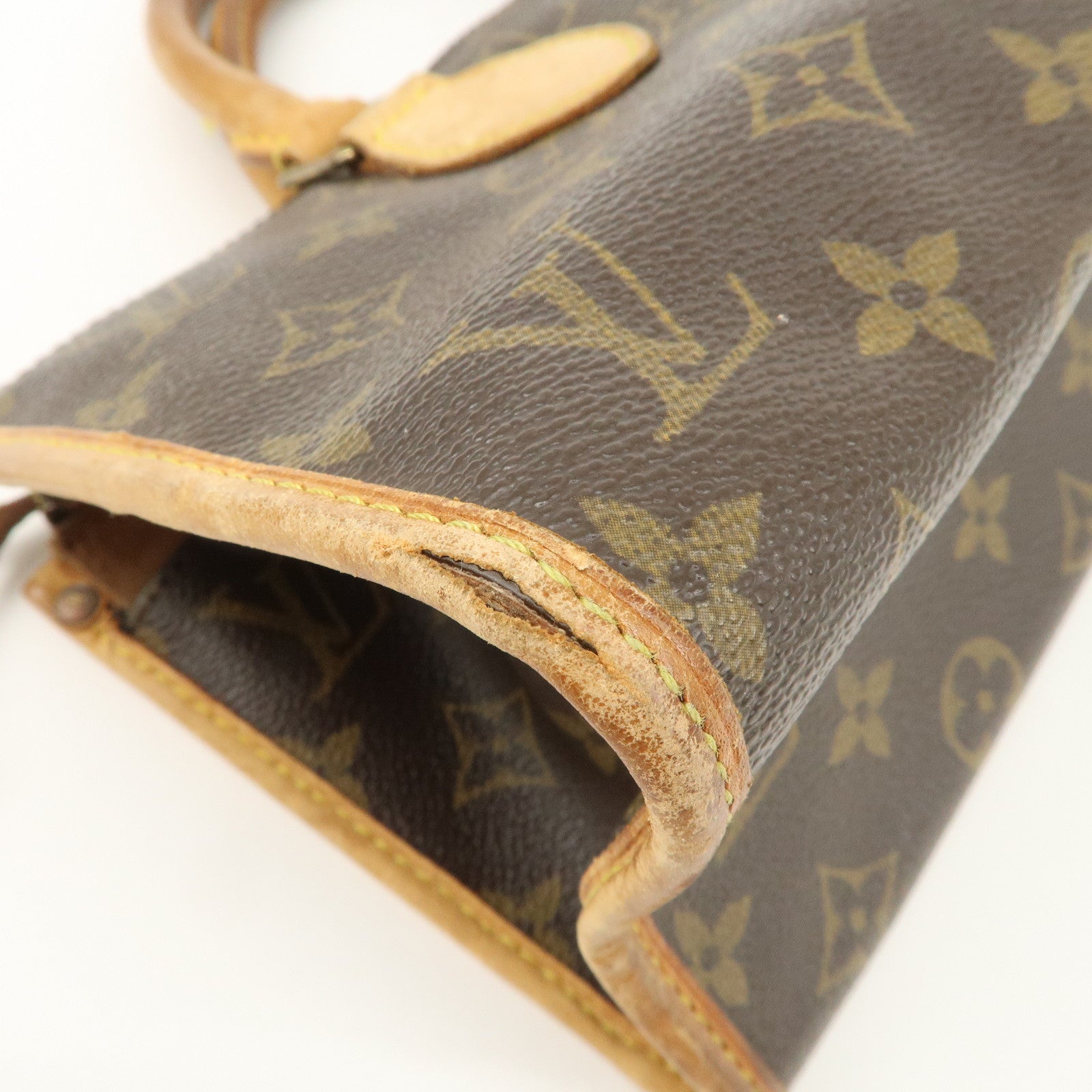 Louis Vuitton Monogram Popincourt Hand Bag Brown M40009 Used