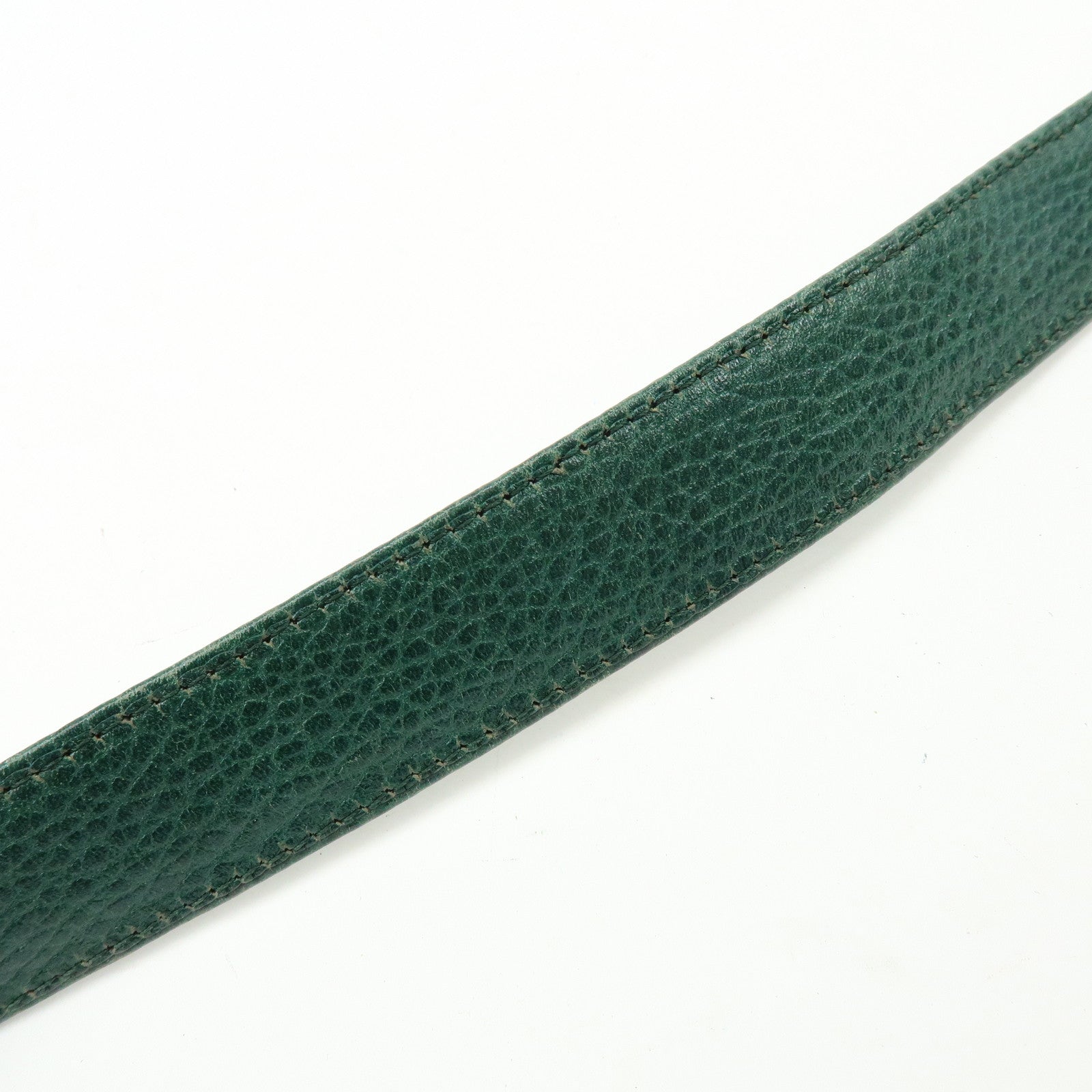 Cartier Must de Cartier Leather Flap Shoulder Bag Green