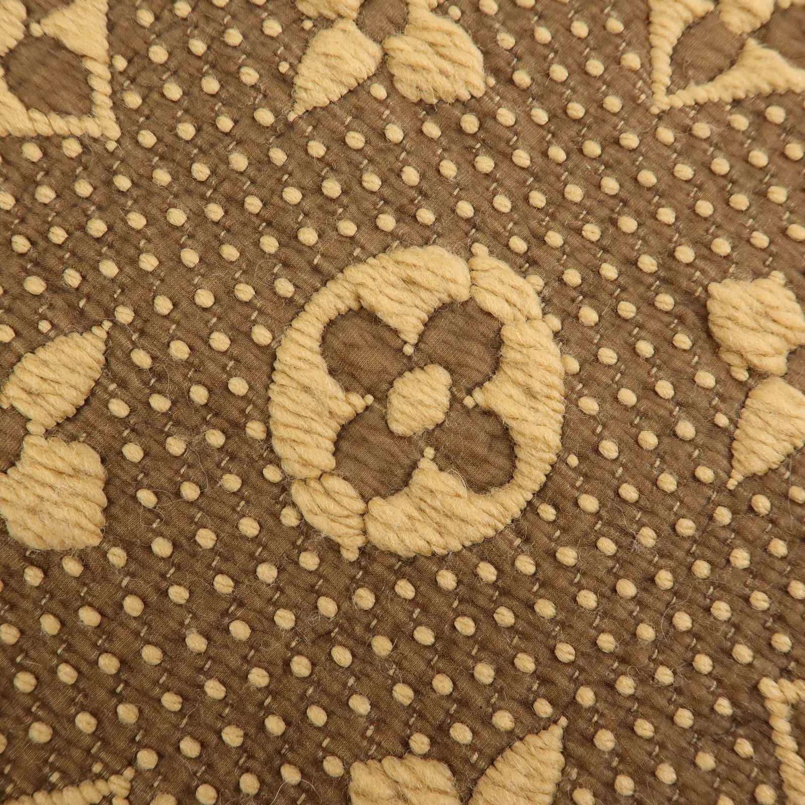 Louis Vuitton Monogram Echarpe Logomania Wool Scarf Camel 413287