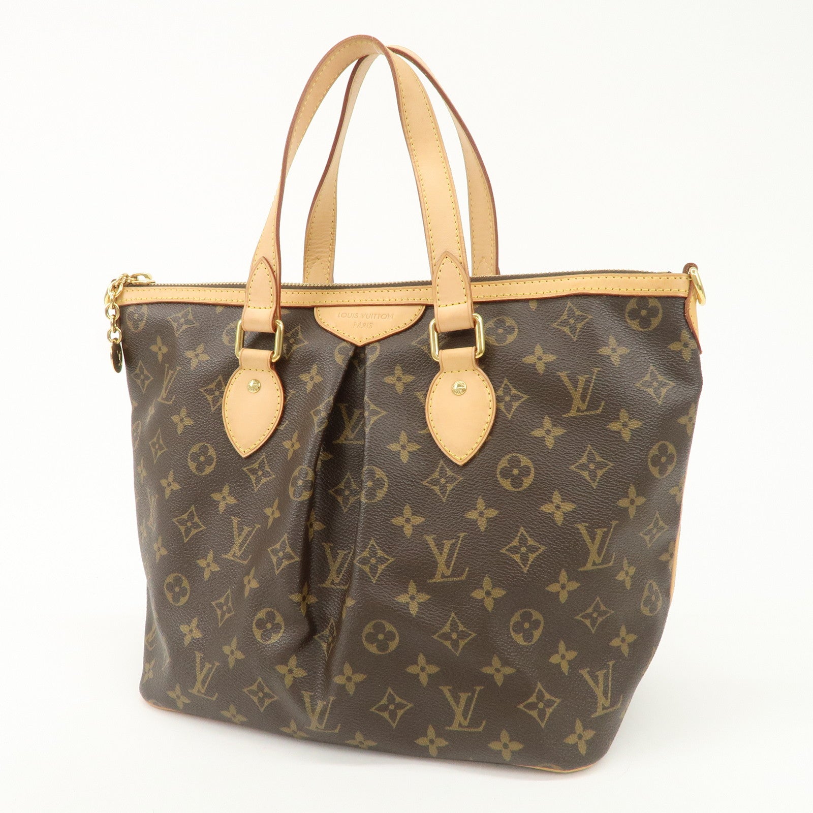 Louis Vuitton Monogram Palermo PM 2Way Hand Bag Brown M40145