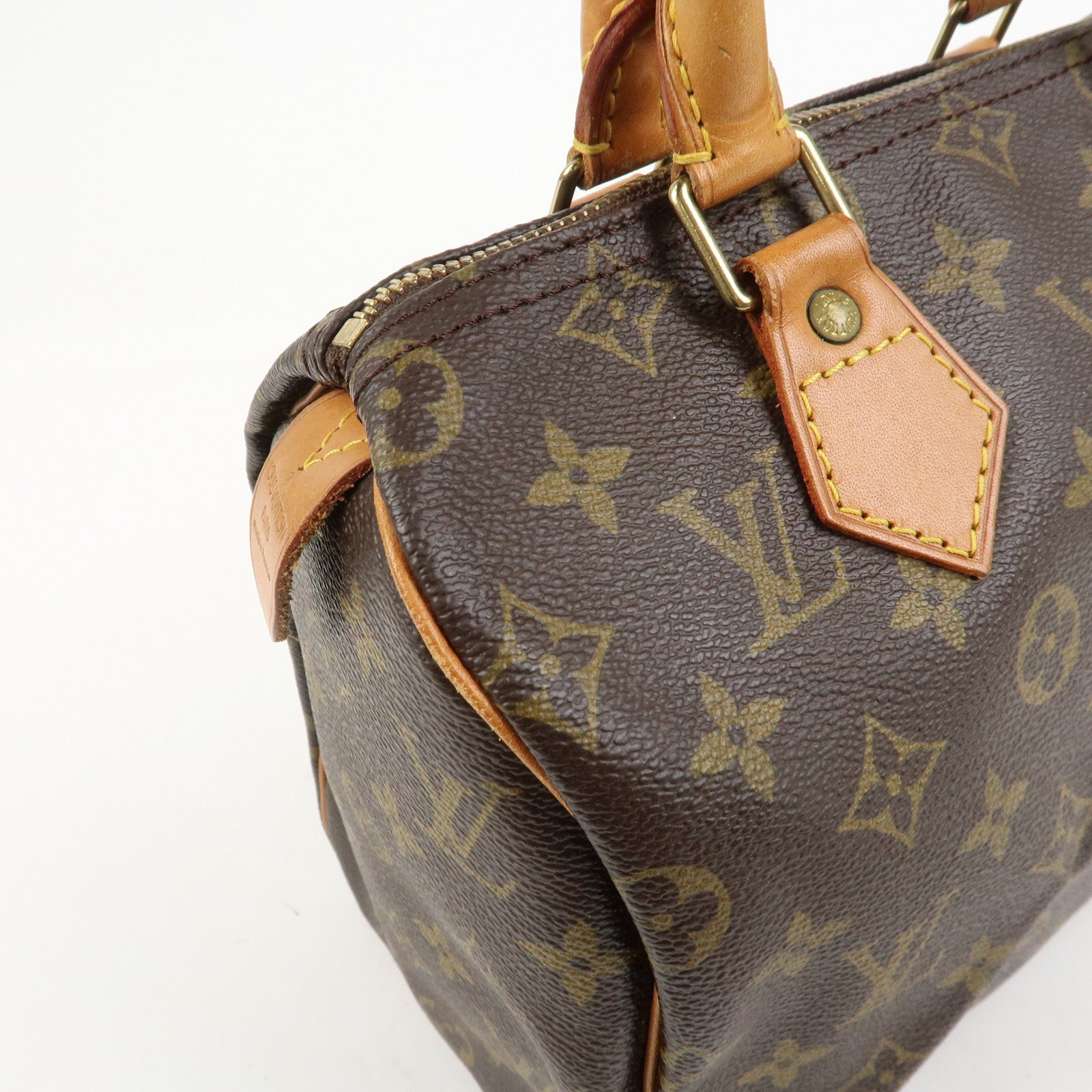 Louis Vuitton Monogram Speedy 25 Boston Bag Hand Bag Brown M41528
