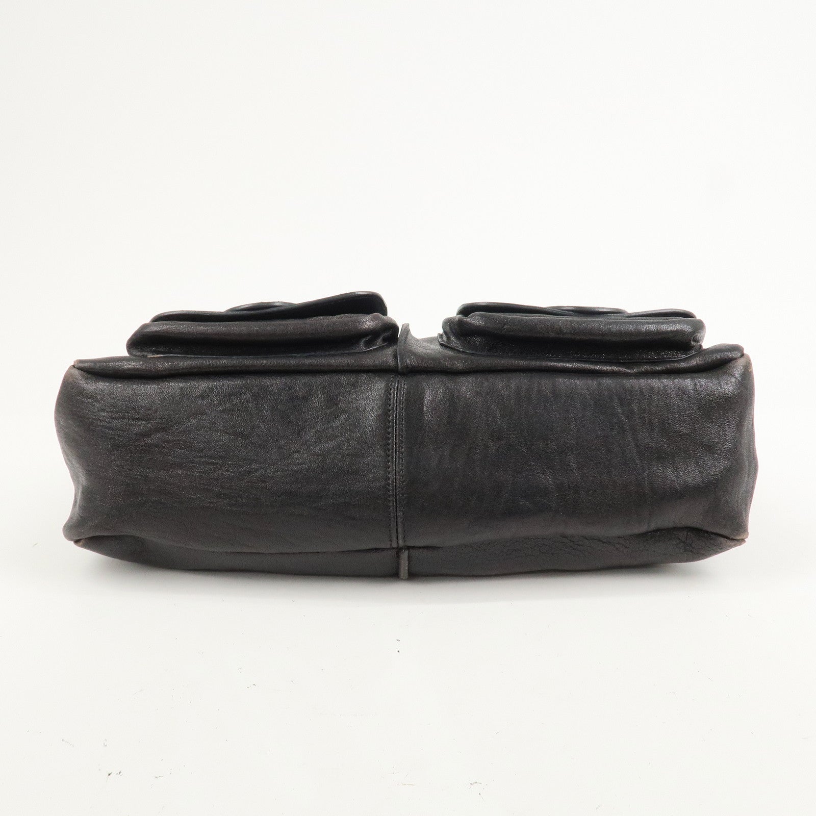 Chloe Leather Saskia 2Way Bag Hand Bag Shoulder Bag Black