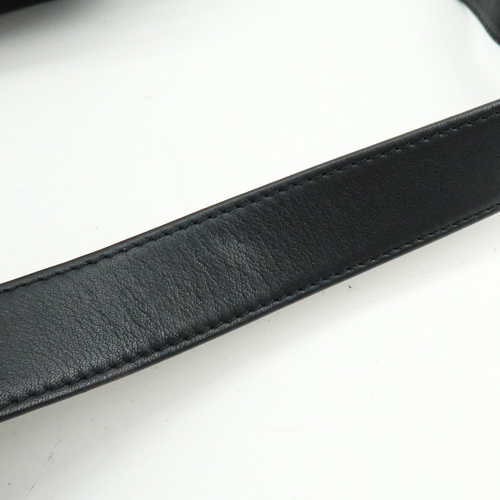 LOEWE Anagram Calf Leather 2Way Bag Boston Bag Black