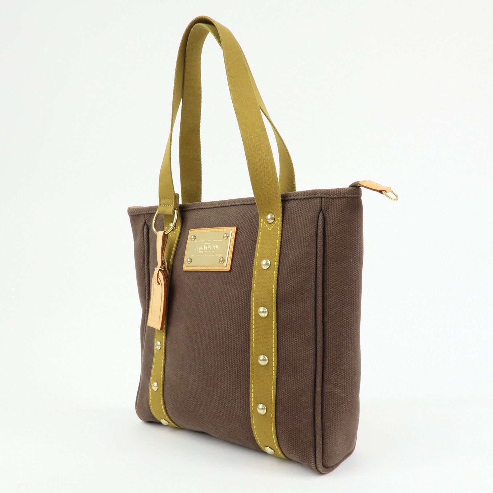 Louis Vuitton Antigua Cabas MM Tote Bag Shoulder Bag Brown M40086