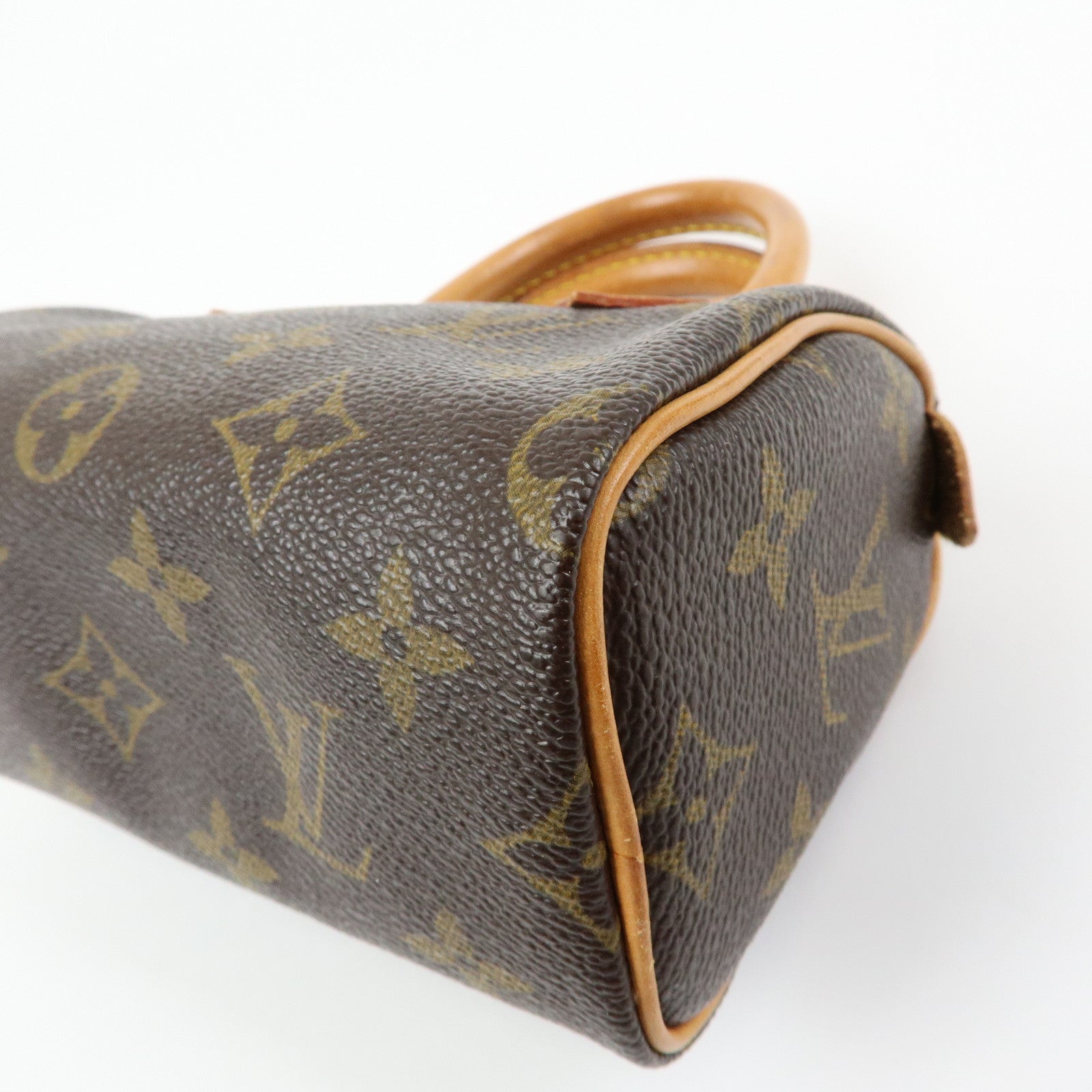 Louis Vuitton Monogram Mini Speedy Hand Shoulder Bag Brown M41534