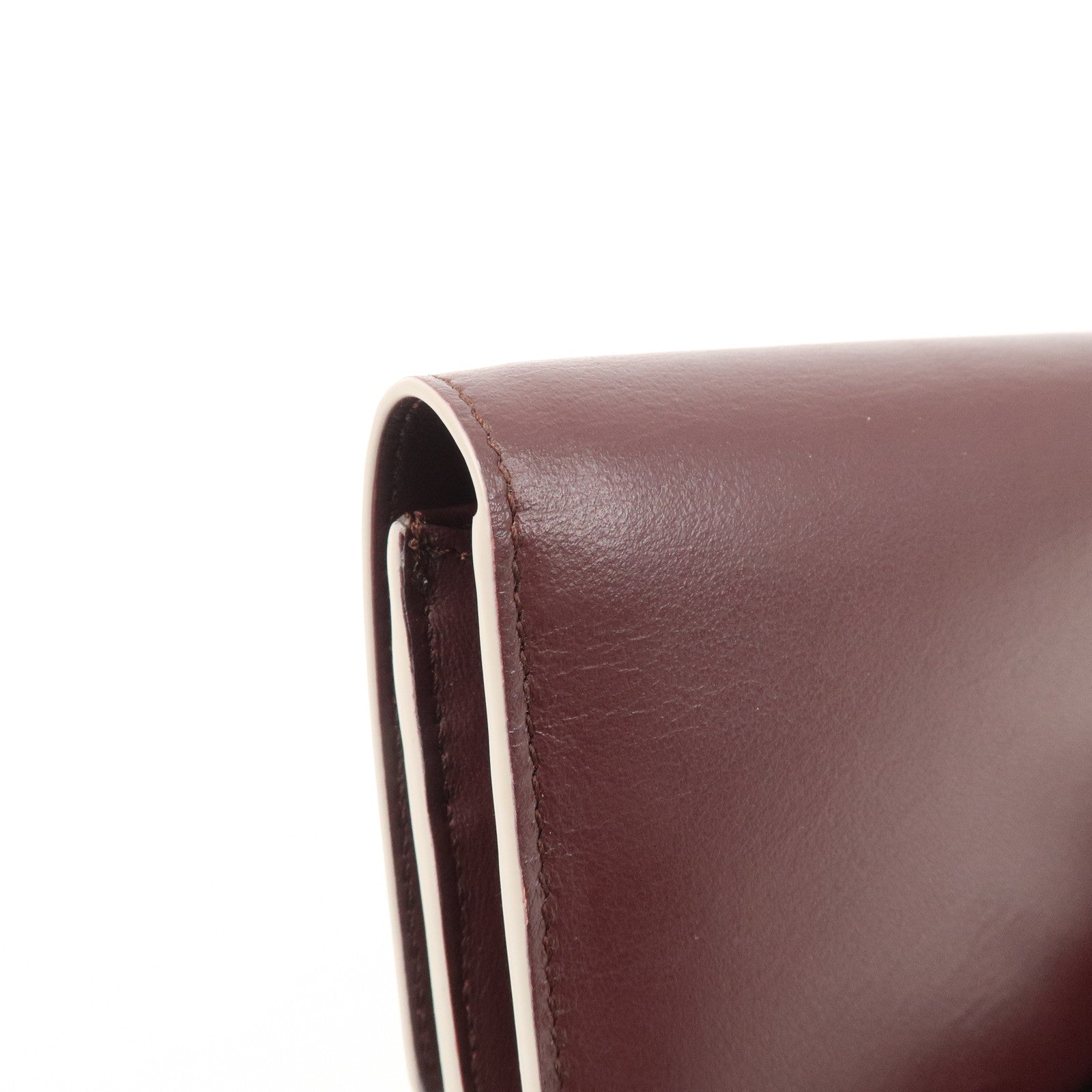 FENDI Peekaboo Leather Bi-fold Continental Wallet Long Wallet 8M0377 Used