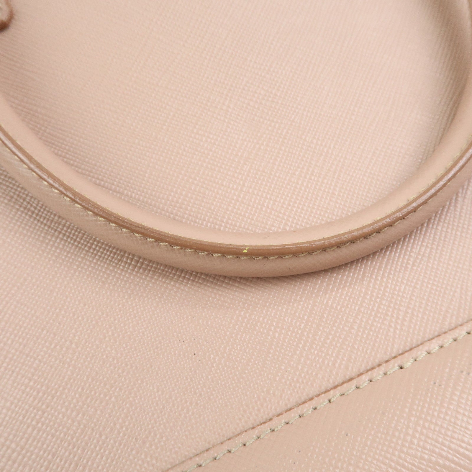 PRADA Triangle Logo Saffiano Leather 2Way Bag Hand Bag Pink BN2567