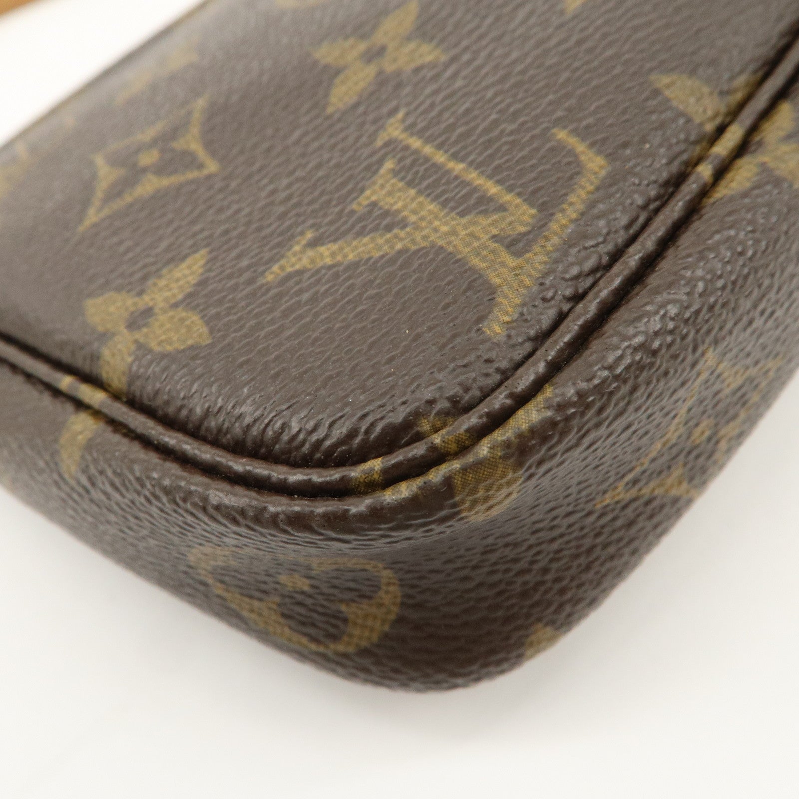 Louis Vuitton Monogram Pochette Accessoires Hand Bag Pouch M51980 Used