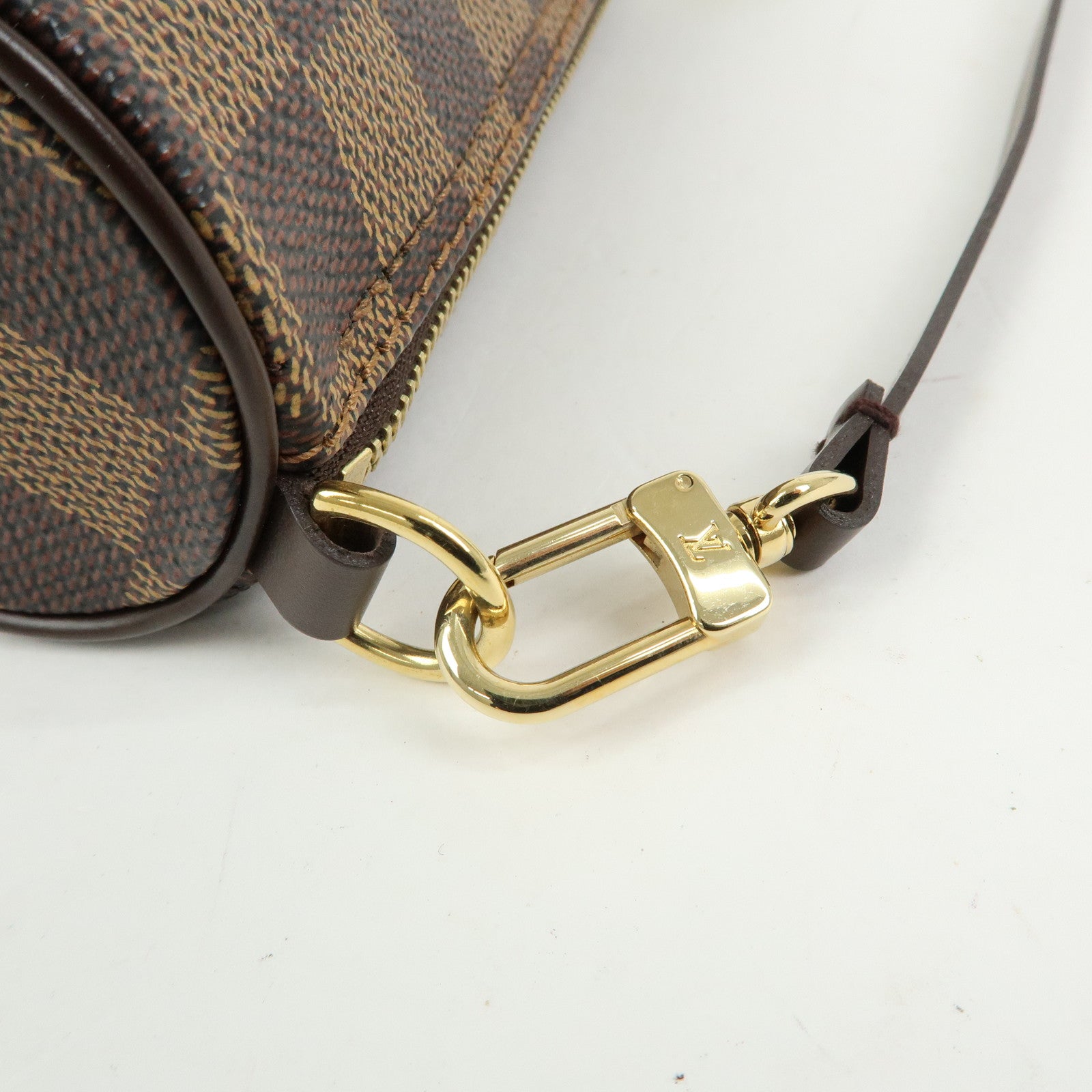 Louis Vuitton Damier Ebene Mini Pouch for Papillon Bag Brown
