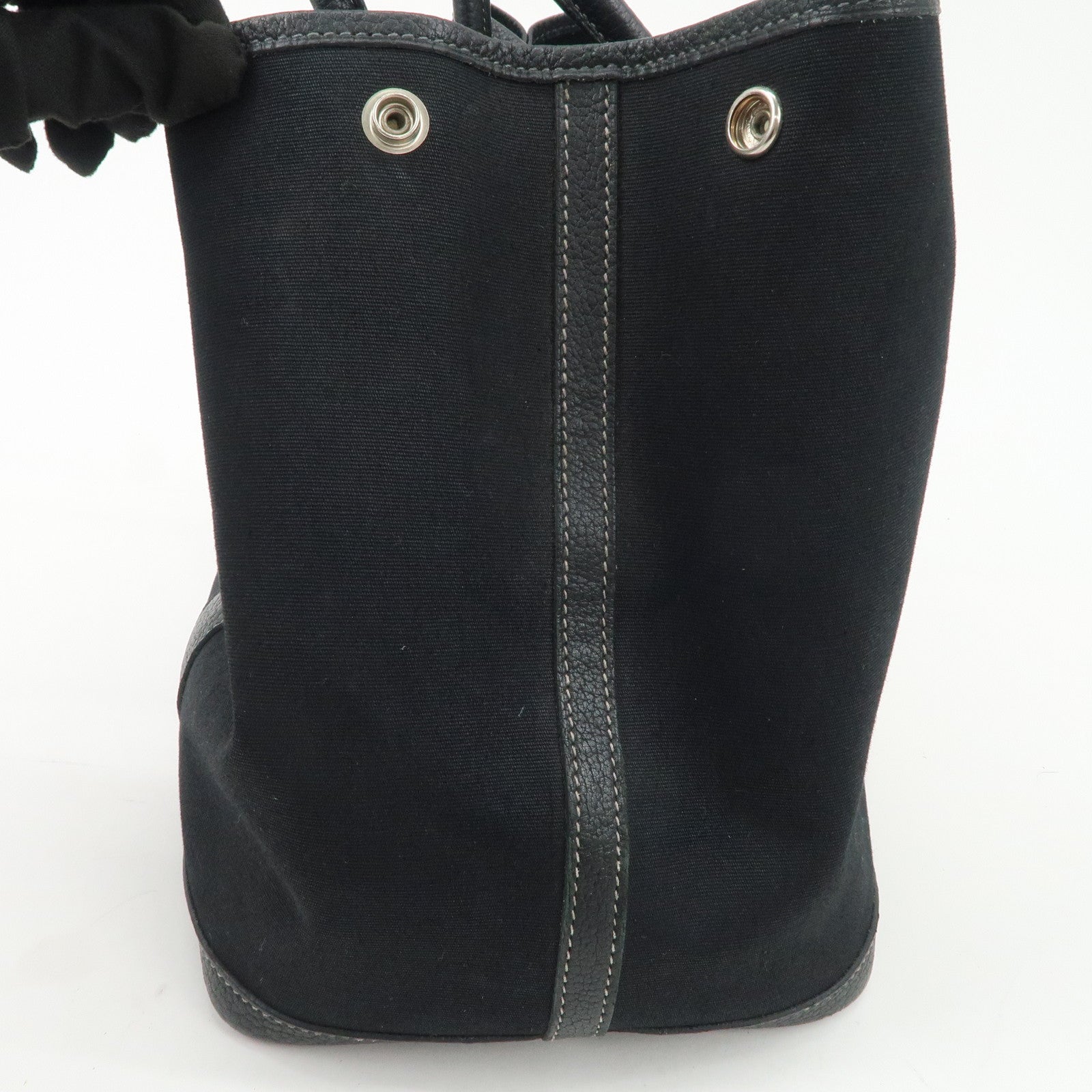 HERMES Toile Officier Negonda Garden Party PM G Stamped Tote Bag