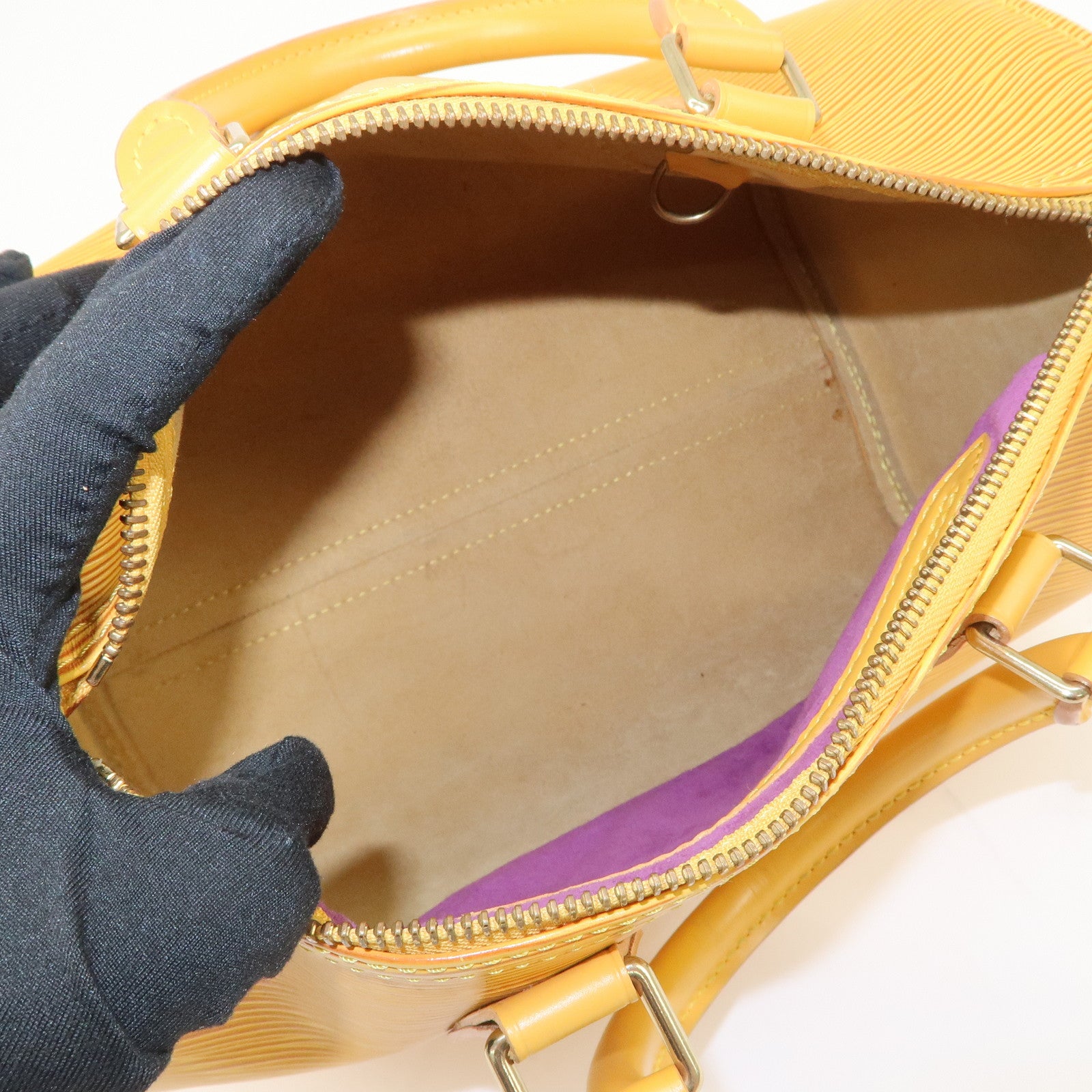 Louis Vuitton Epi Speedy 25 Boston Bag Hand Bag Yellow M43019