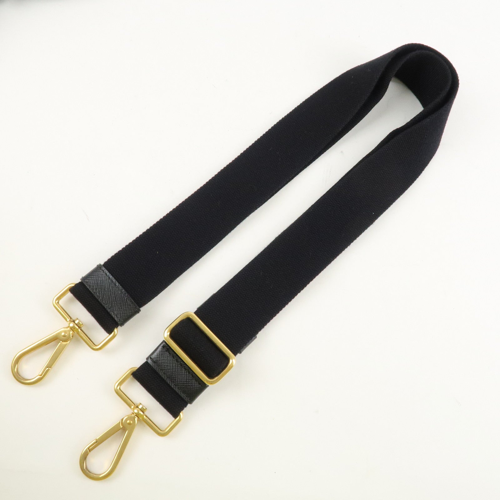 PRADA Logo Canapa Mini Canvas 2Way Bag Hand Tote Bag B2439G Black Used