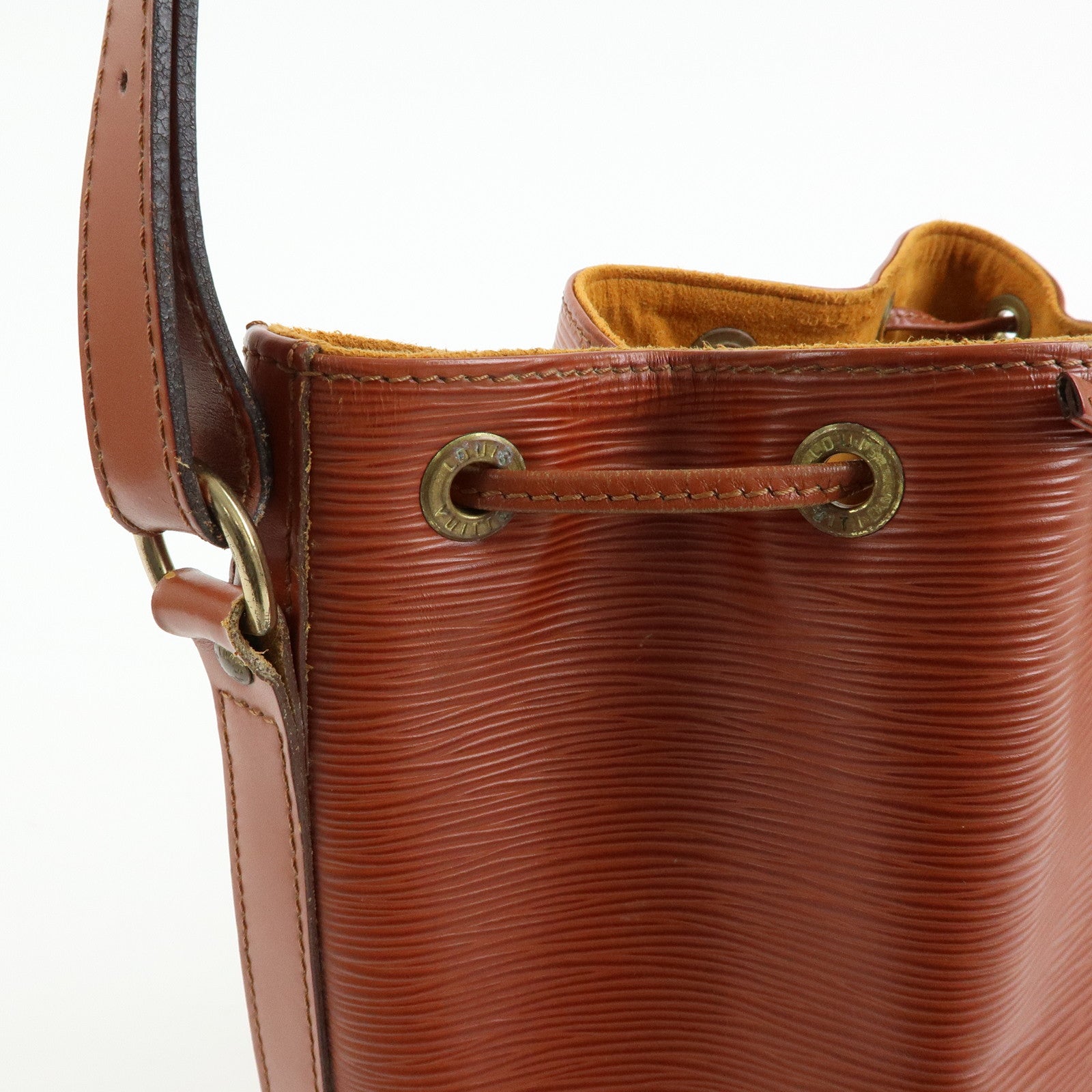 Louis Vuitton Epi Petit Noe Shoulder Bag Kenya Brown M44103