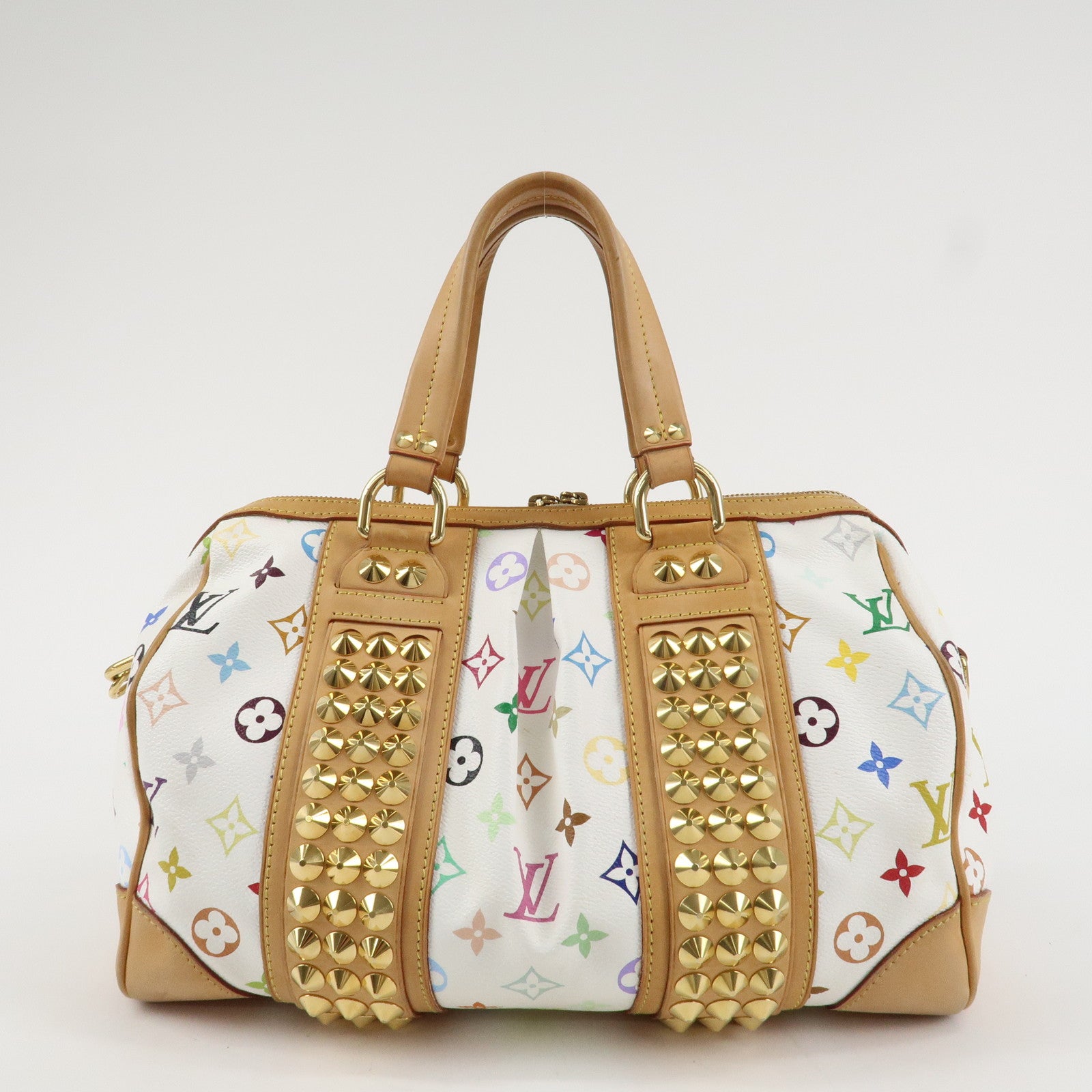 Louis Vuitton Monogram Multicolor Courtney MM 2Way Bag Blanc M45641 Used
