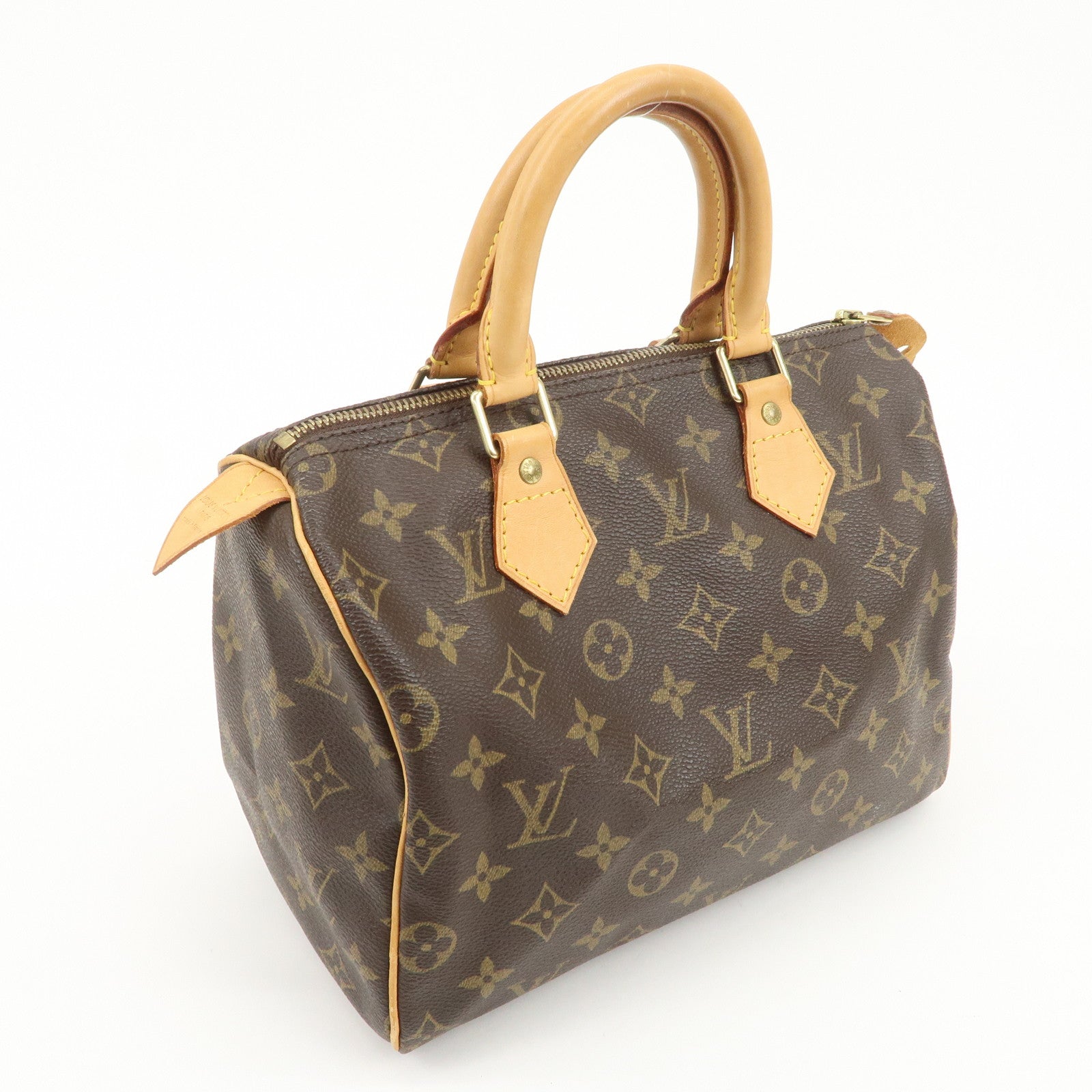 Louis Vuitton Monogram Speedy 25 Boston Bag Hand Bag Brown M41528