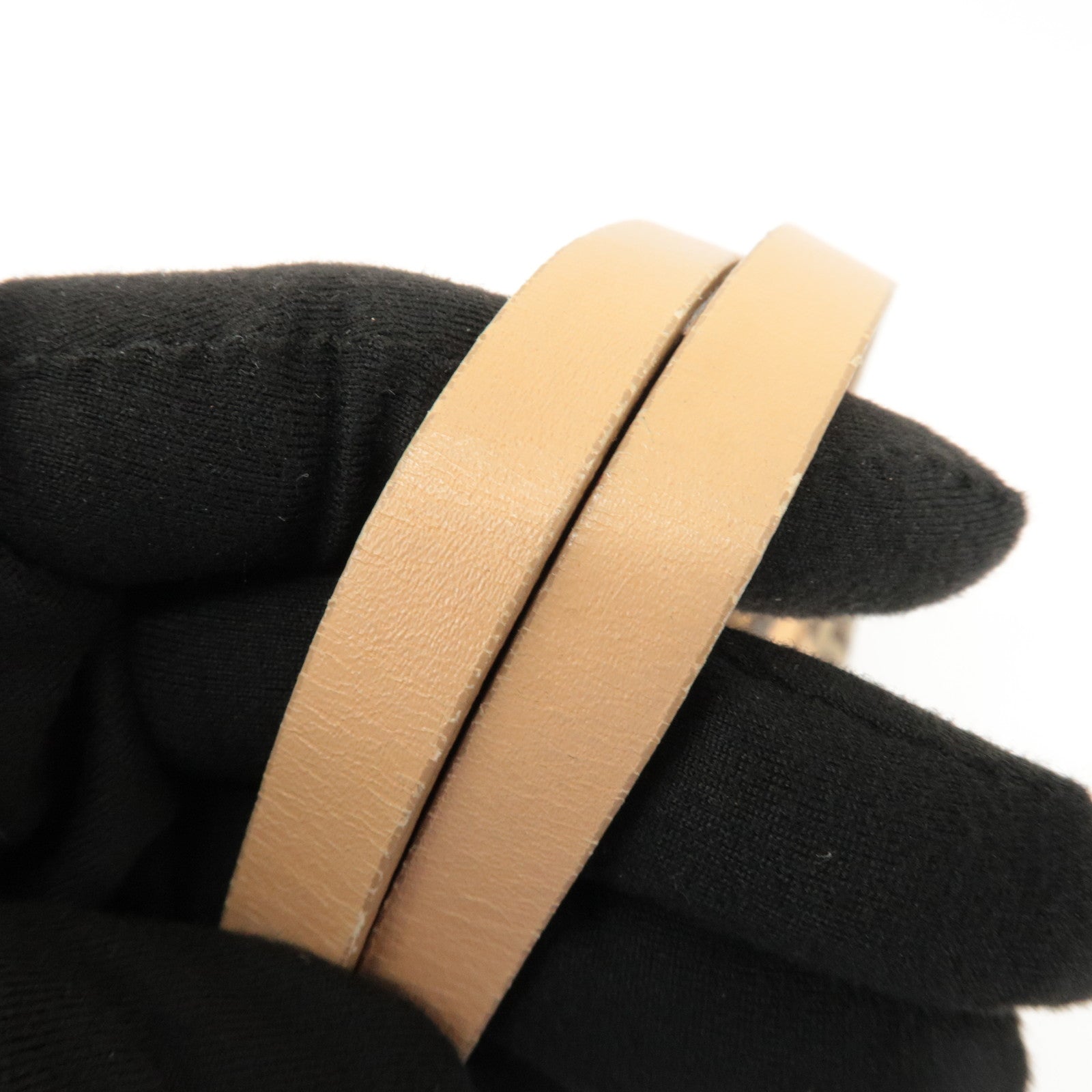 FENDI Zucchino Canvas Leather Shoulder Bag Hand Bag Brown 8BL000 Used