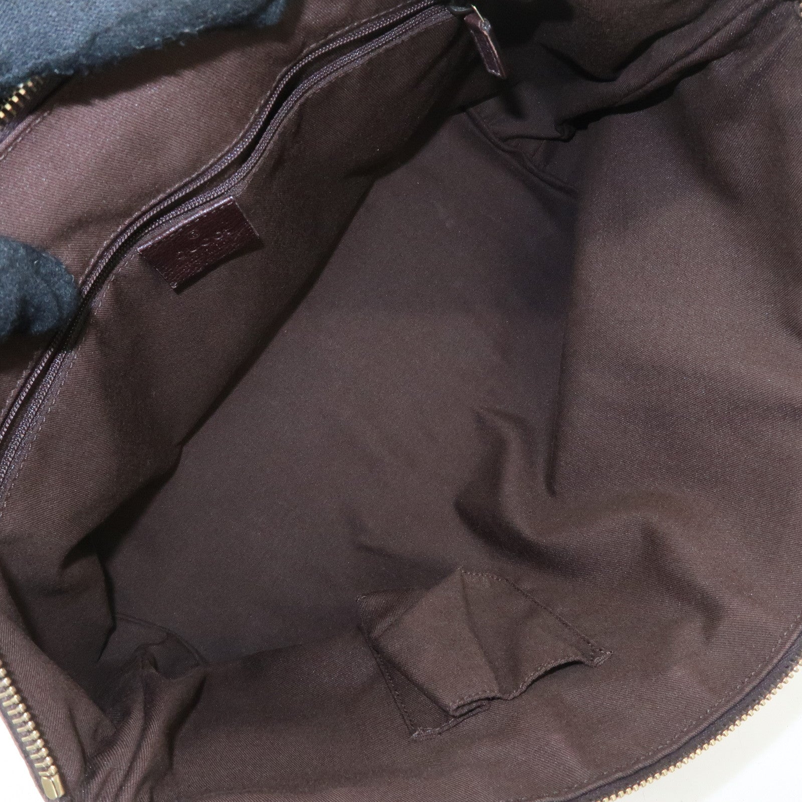 GUCCI Abbey GG Canvas Leather Tote Bag Hand Bag Beige 141470 Used