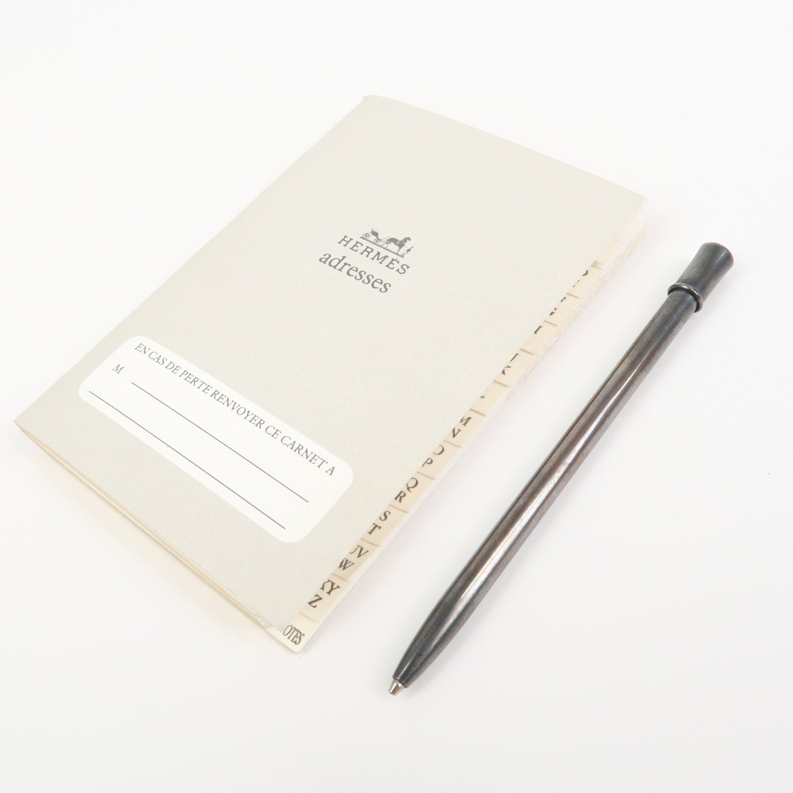 HERMES Agenda PM Leather Planner Cover □B Stamped Gold