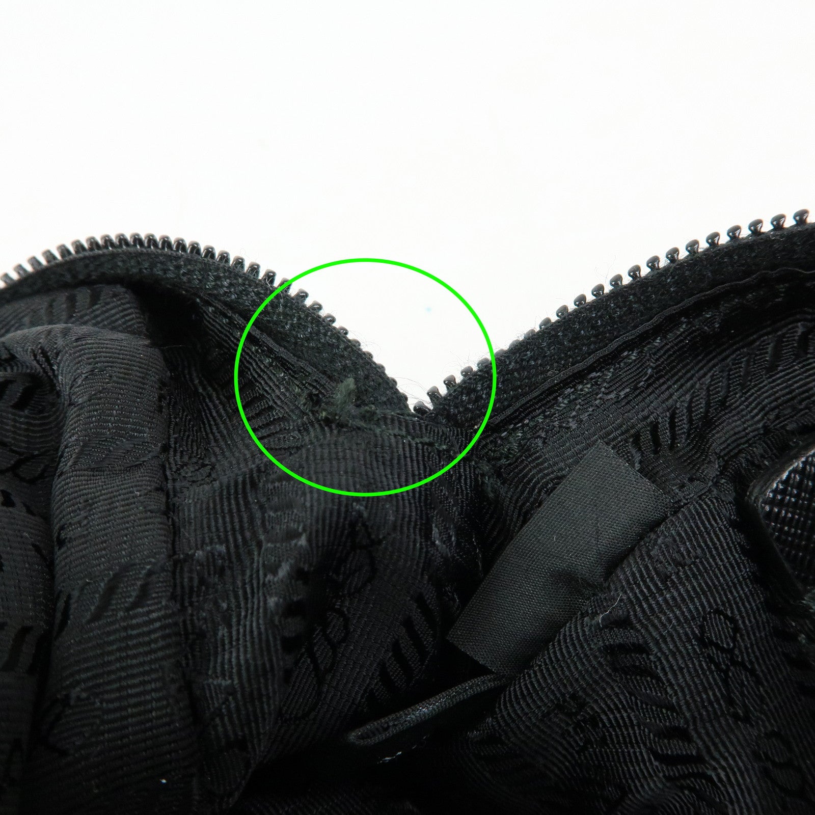 PRADA Triangle Logo Re-Nylon Saffiano Leather Cosmetic Pouch 1NE693