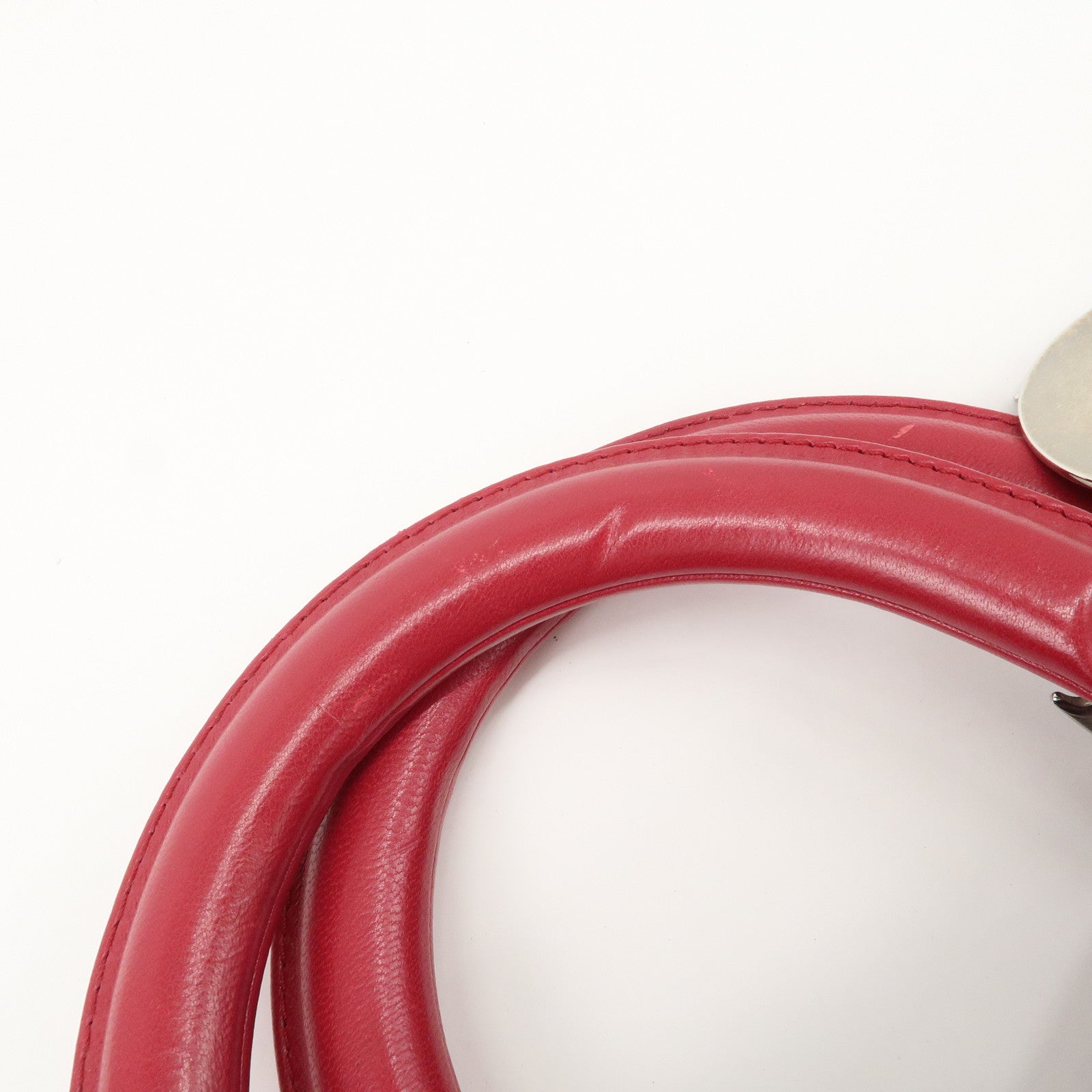 Christian Dior Leather 2Way Bag Hand Bag Shoulder Bag Pink Used