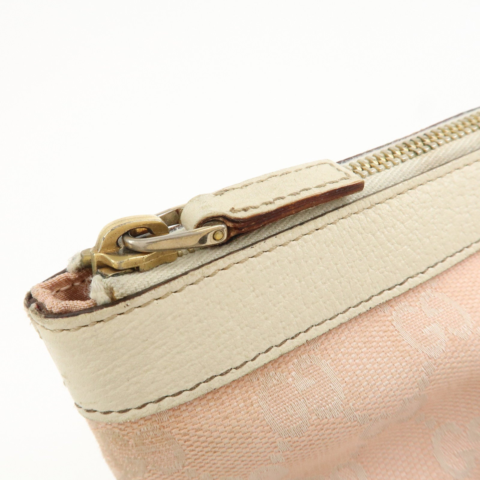 GUCCI Abbey GG Canvas Leather Tote Bag Shoulder Bag Pink 141470