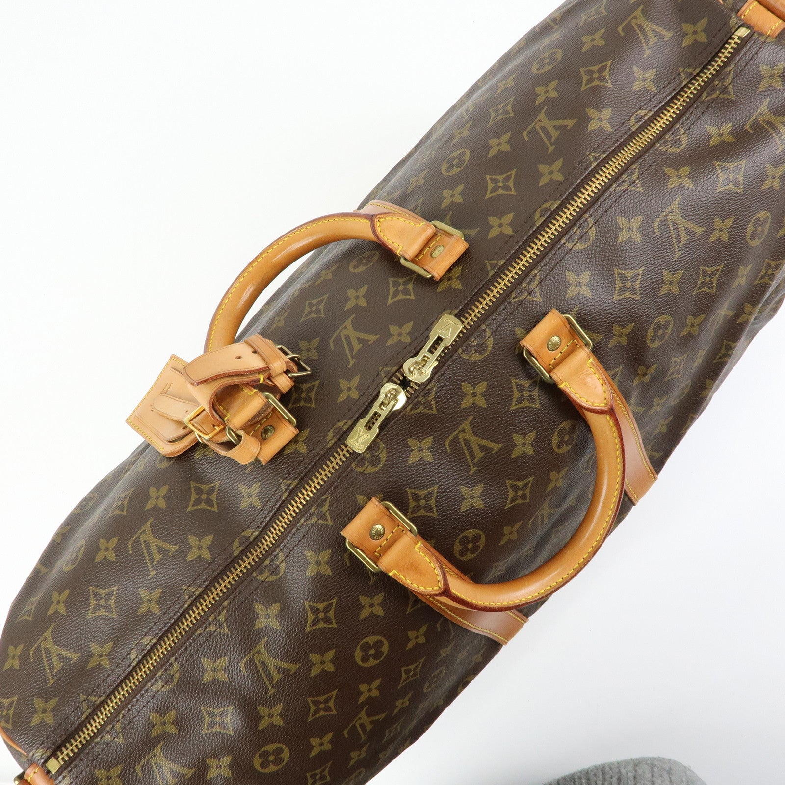 Louis Vuitton Monogram Keep All Bandouliere 55 Boston Bag M41414