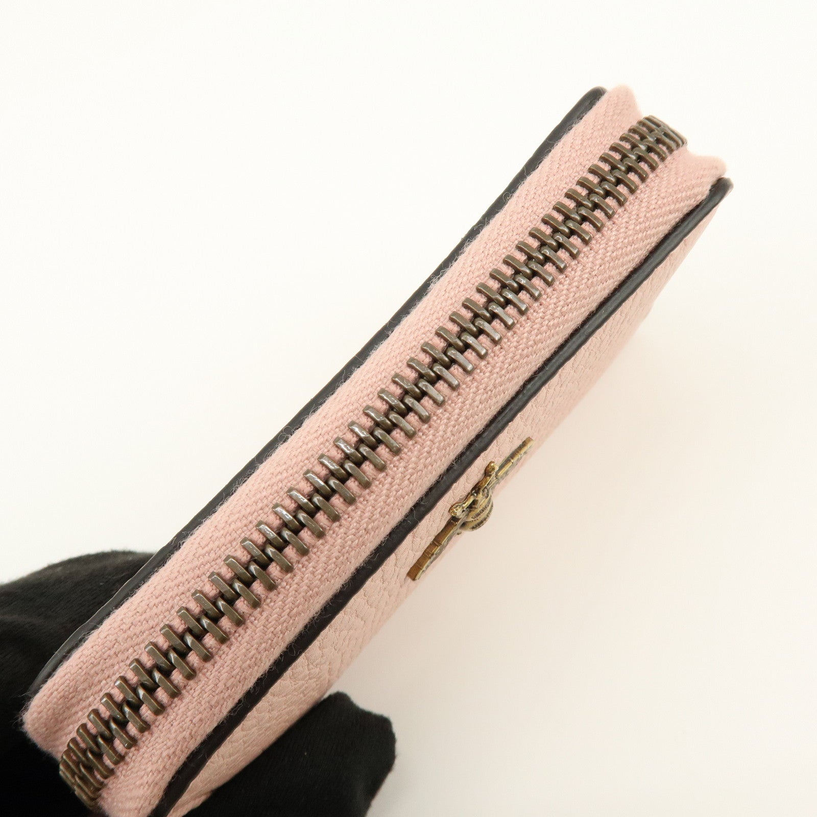 GUCCI Animalier Leather 6 Ring Key Case Key Holder Pink 498096