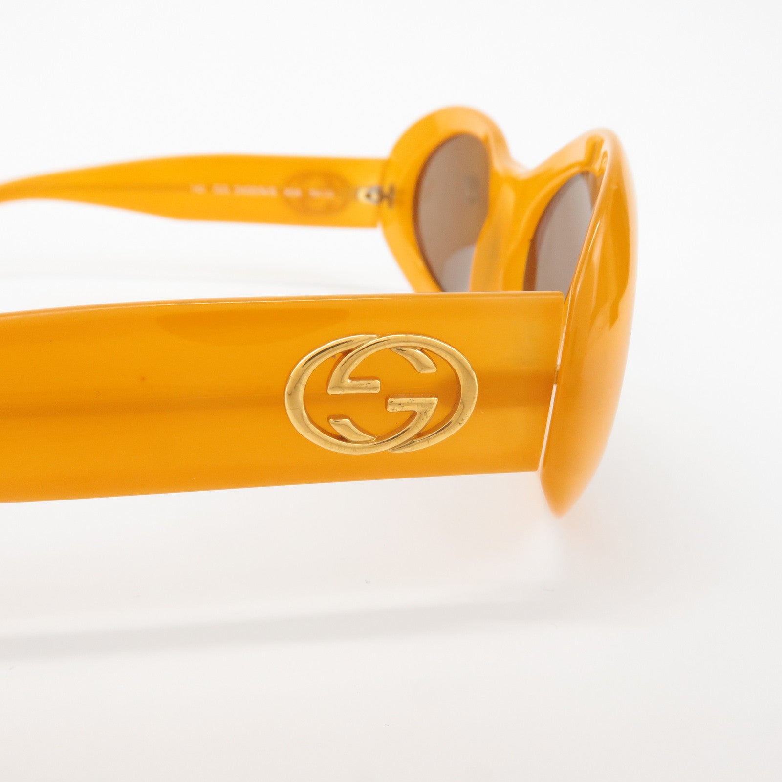 GUCCI Interlocking G Plastic Sunglasses Orange GG2400/N/S 56隨・ス。22 Used