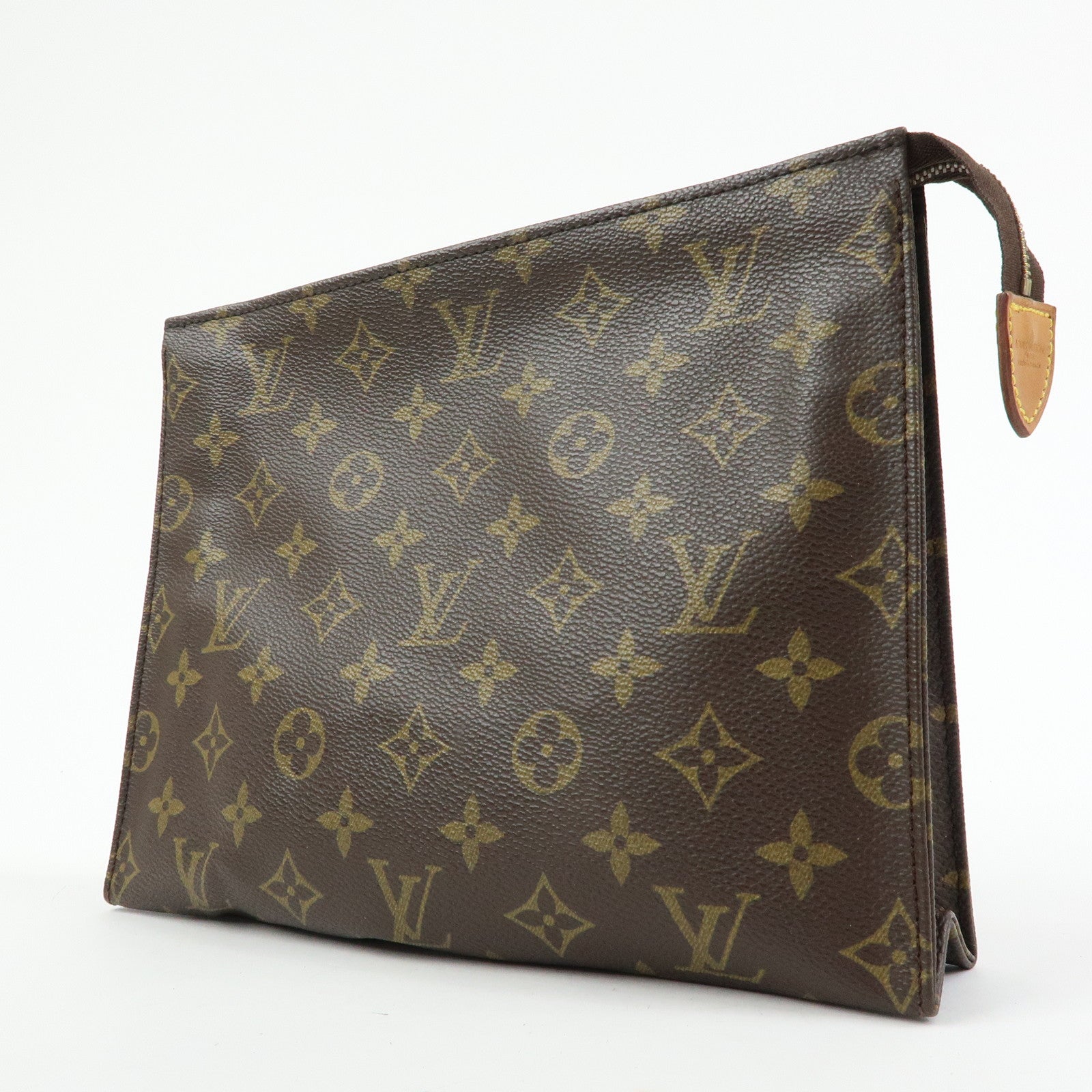 Louis Vuitton Monogram Poche Toilette 26 Clutch Bag Brown M47542