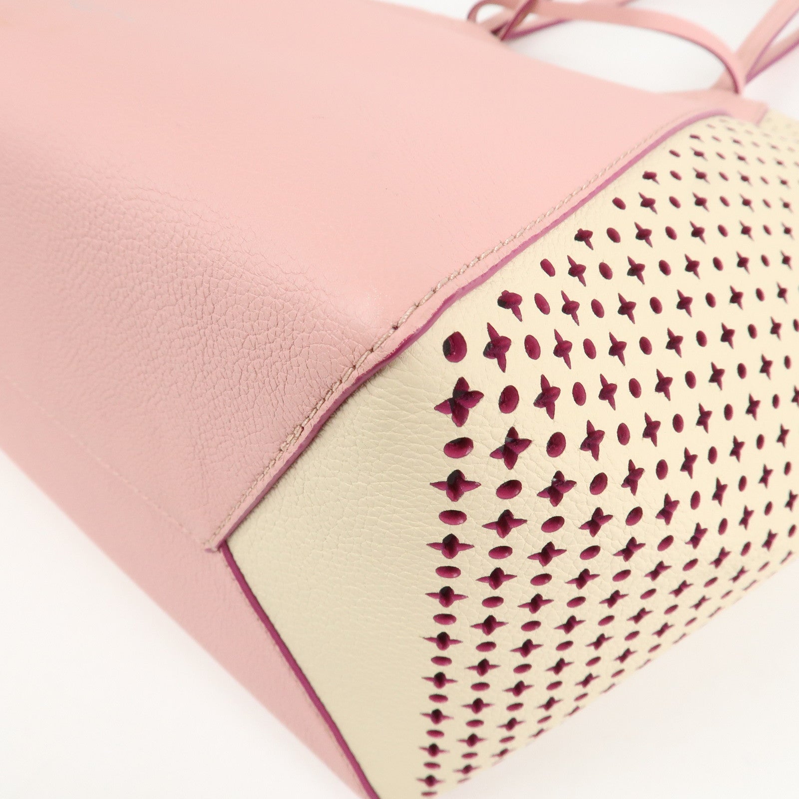 Louis Vuitton Leather Rock Me Cover Tote Bag Rose M54578