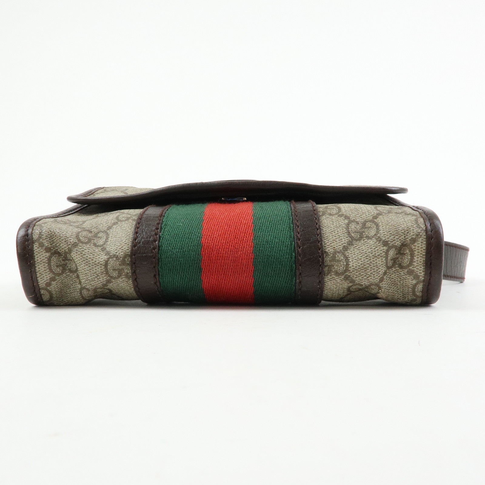 GUCCI Sherry GG Supreme Leather Waist Pouch Body Bag Beige 152597