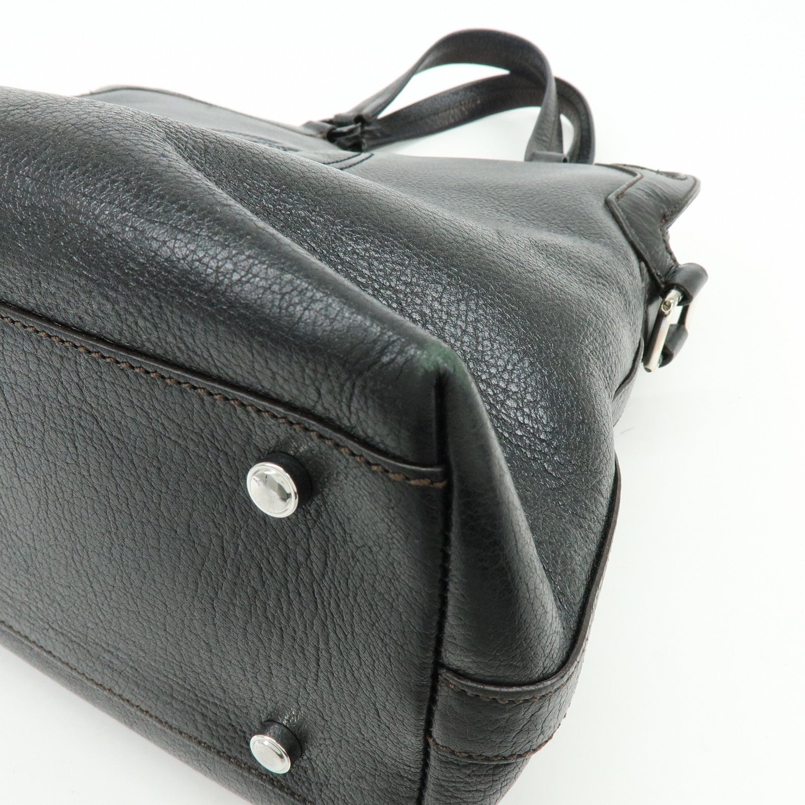 Cartier Marcello de Cartier Leather 2Way Shoulder Hand Bag Black