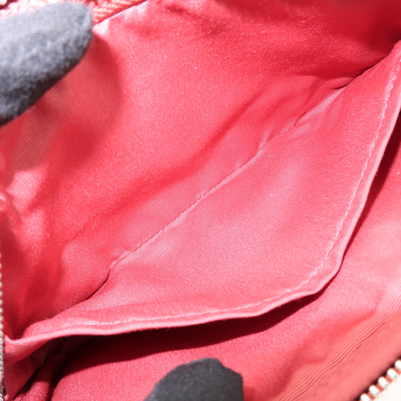 COACH Signature Pacman Collaboration Shoulder Bag Brown Red