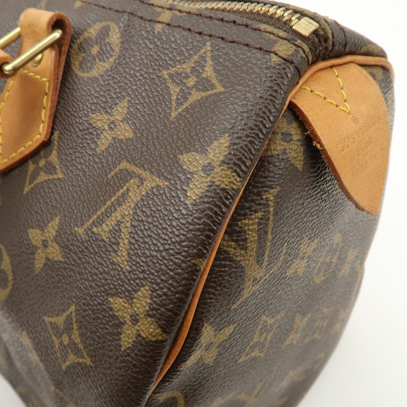 Louis Vuitton Monogram Speedy 30 Boston Bag Brown M41524