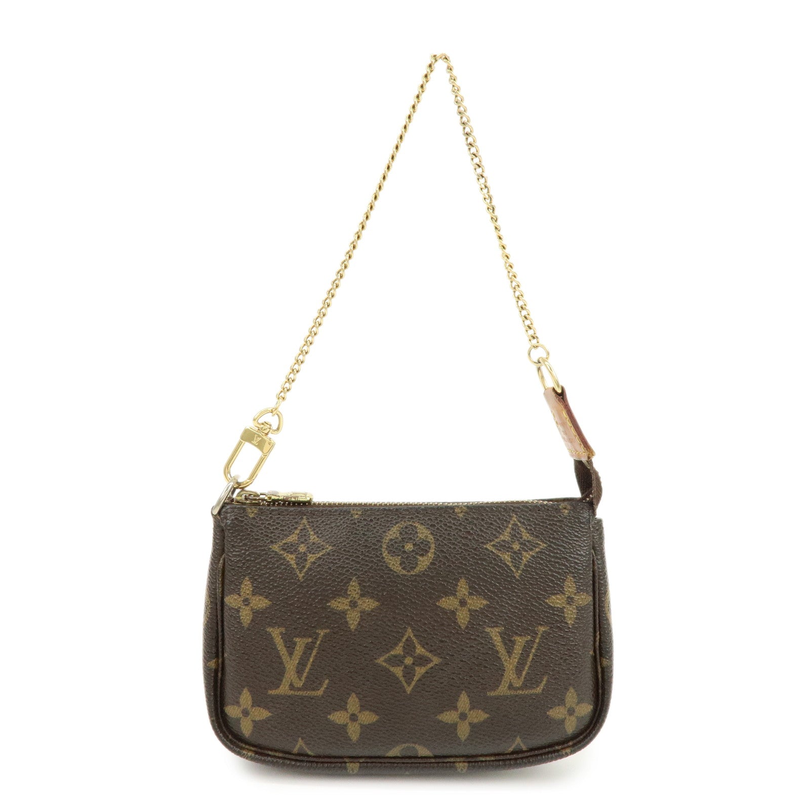 Louis Vuitton Monogram Mini Pochette Accessoires Hand Bag M58009