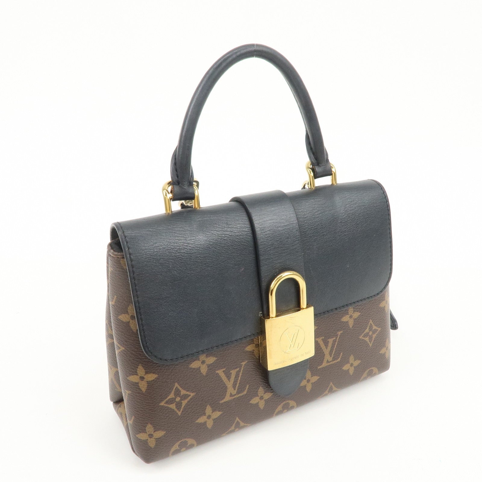 Louis Vuitton Monogram Locky BB 2Way Shoulder Bag Brown Noir M44141