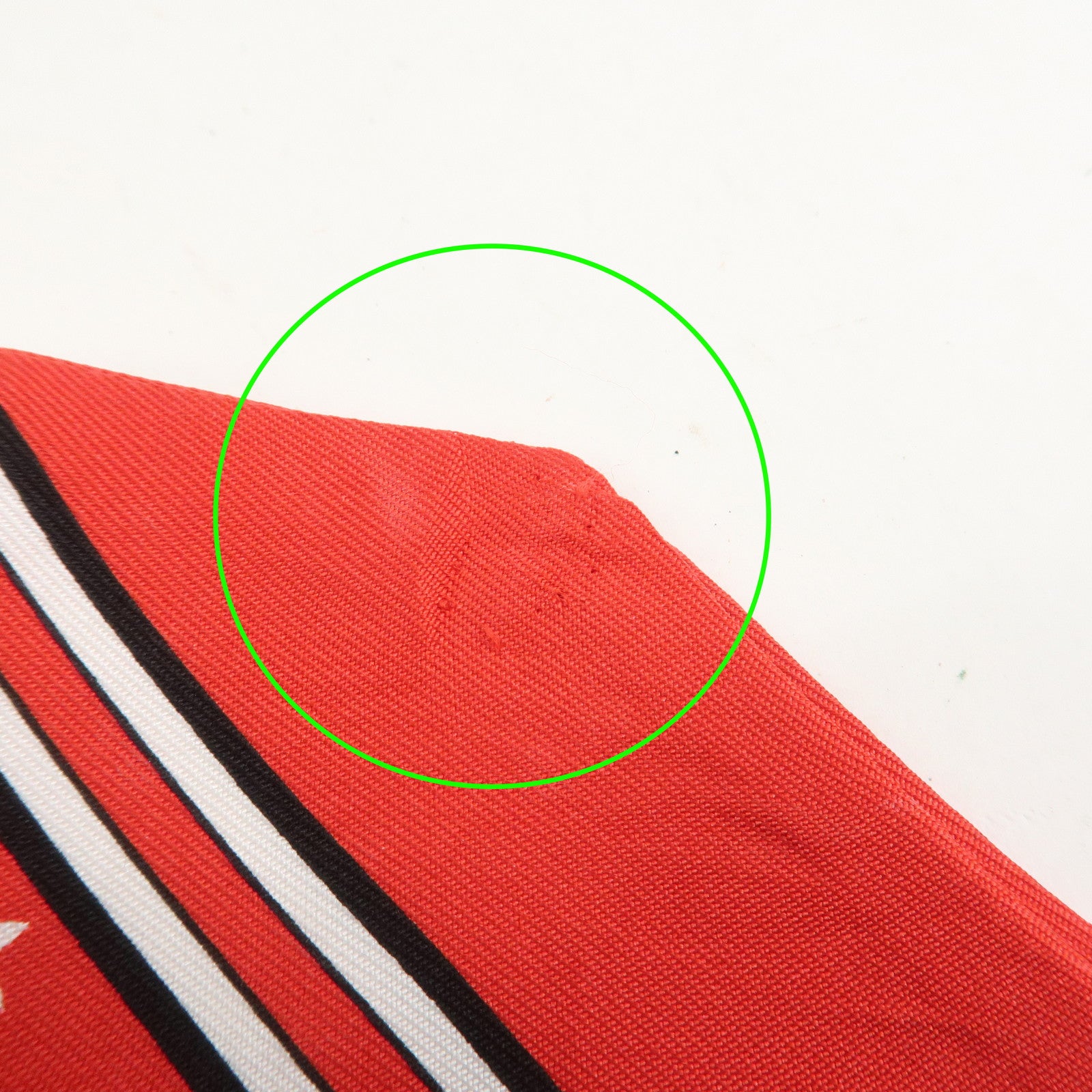 HERMES Twilly Silk 100% Scarf LES LEOPARDS Red Black White