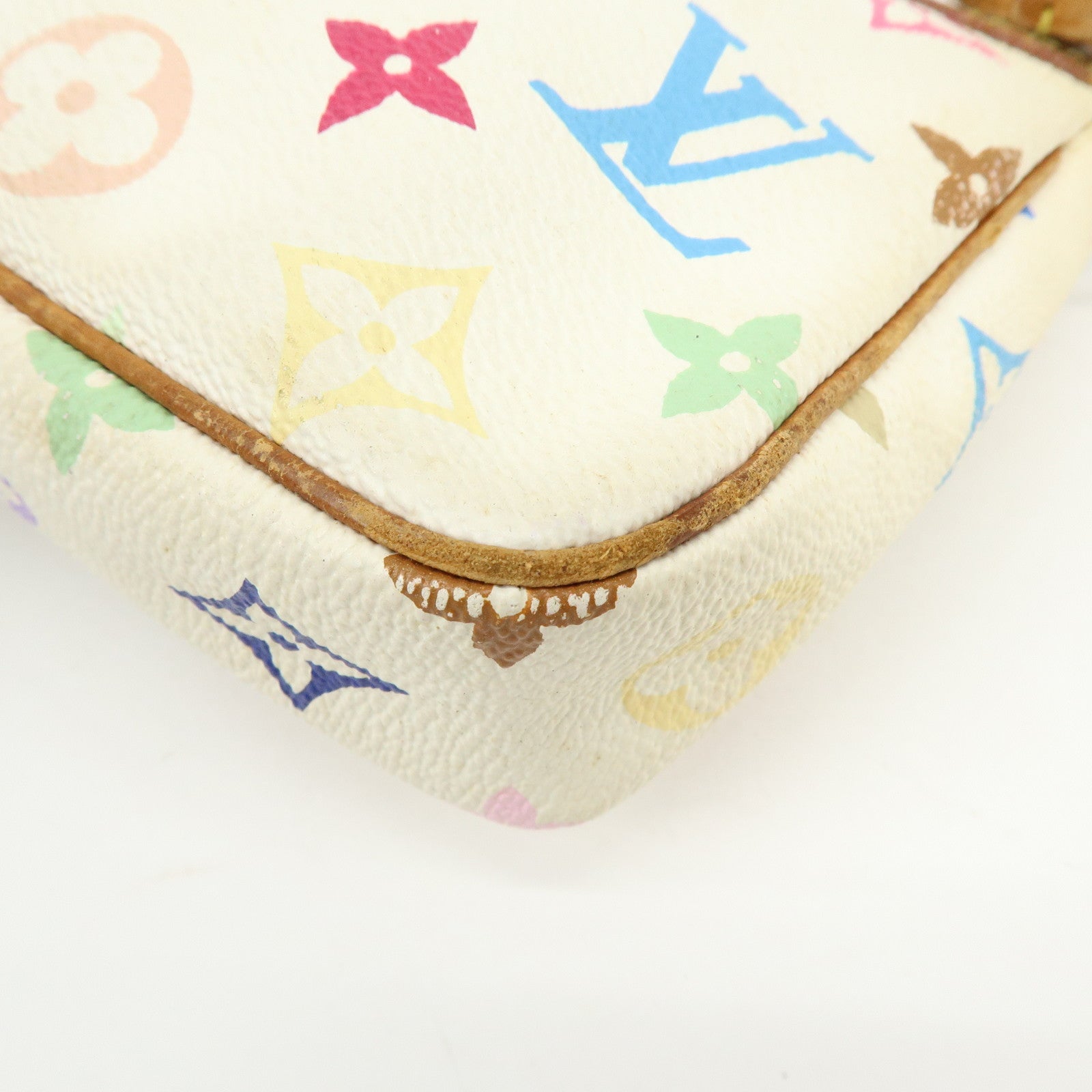 Louis Vuitton Monogram Multicolor Pochette Accessoires Blanc M92649