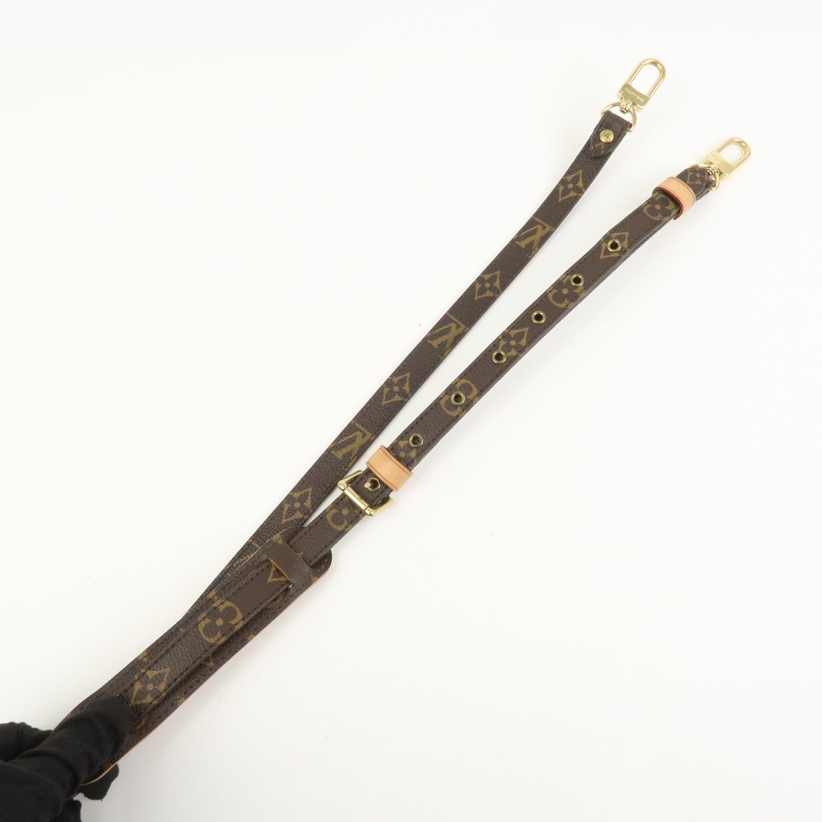 Louis Vuitton Monogram Adjustable Shoulder Strap Brown 120cm J52315