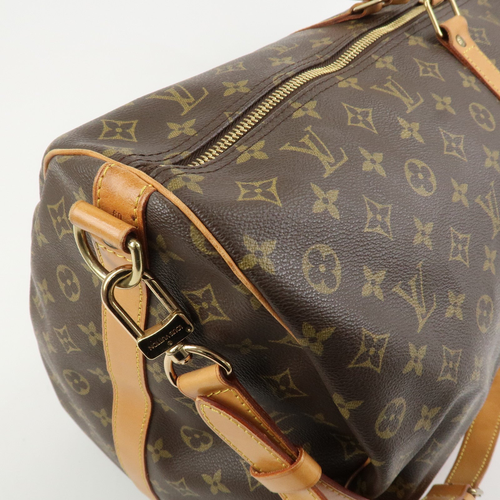 Louis Vuitton Monogram Keep All Bandouliere 60 Boston Bag M41412