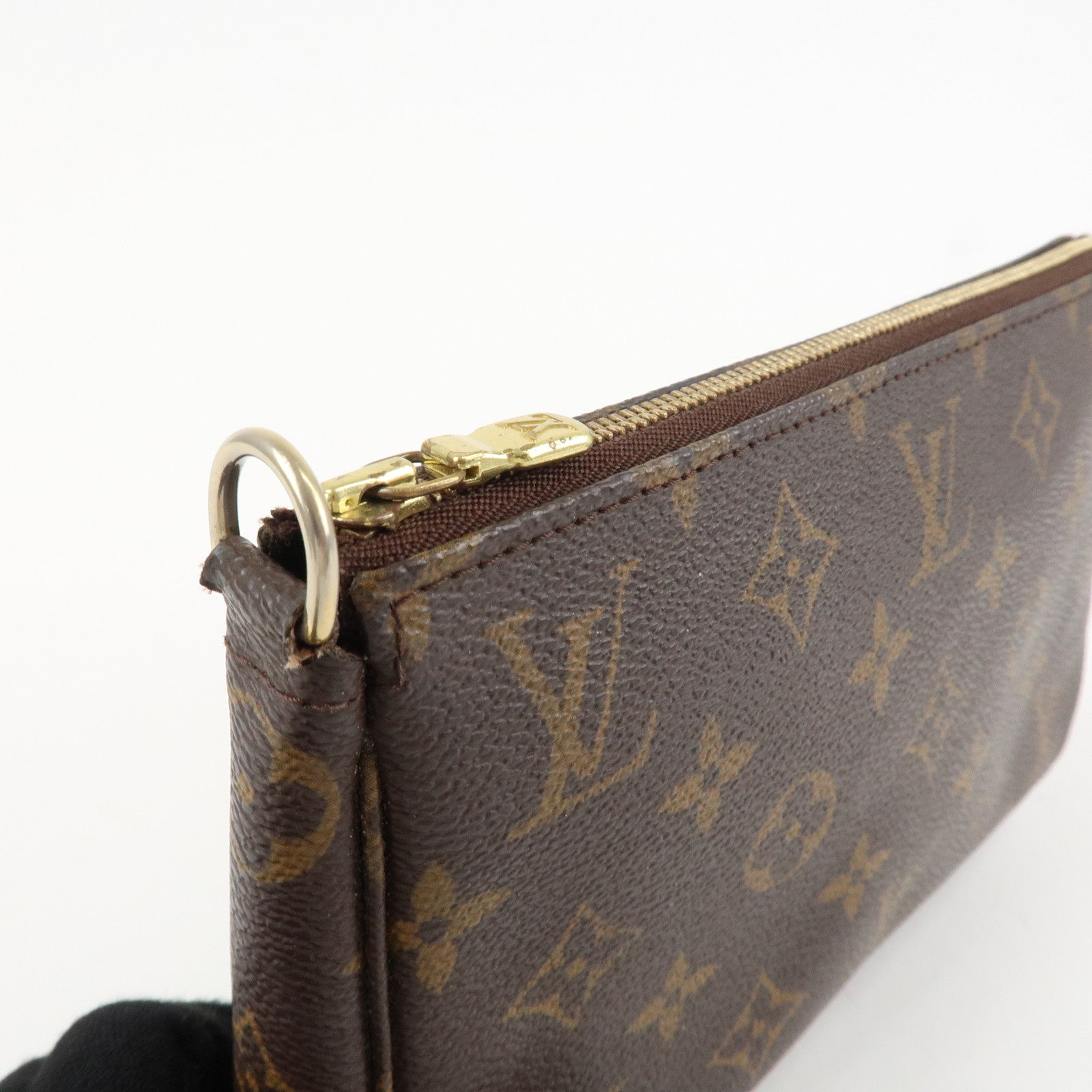 Louis Vuitton Monogram Pochette Accessoires Pouch Hand Bag M51980 Used
