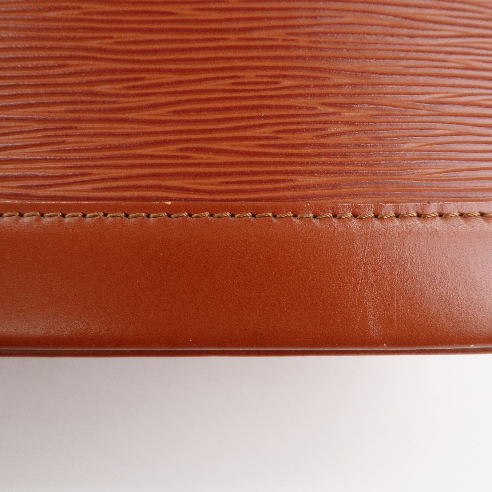 Louis Vuitton Epi Leather Alma Hand Bag Kenya Brown M52143 Used
