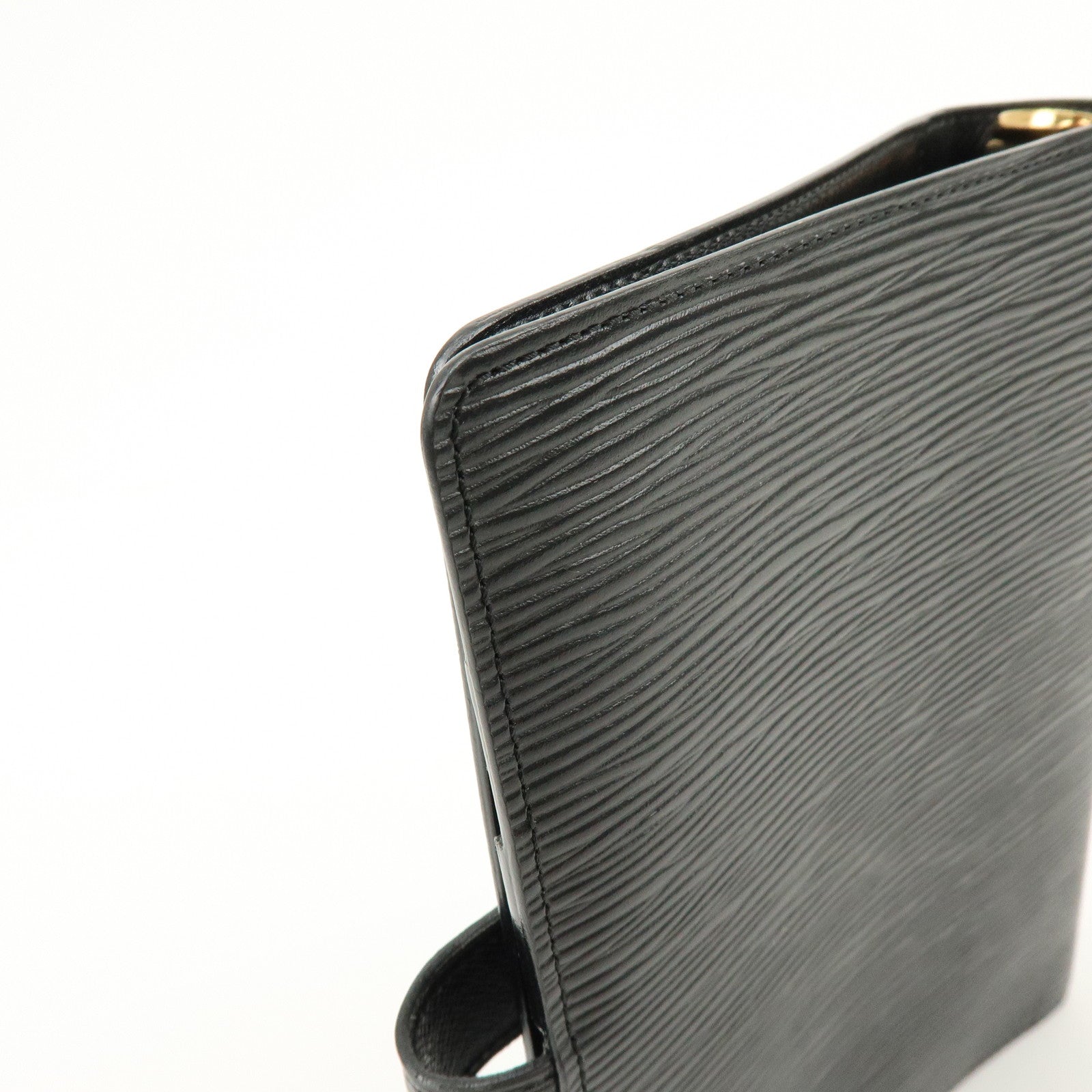 Louis Vuitton Epi Leather Agenda MM Planner Cover Noir Black R20042