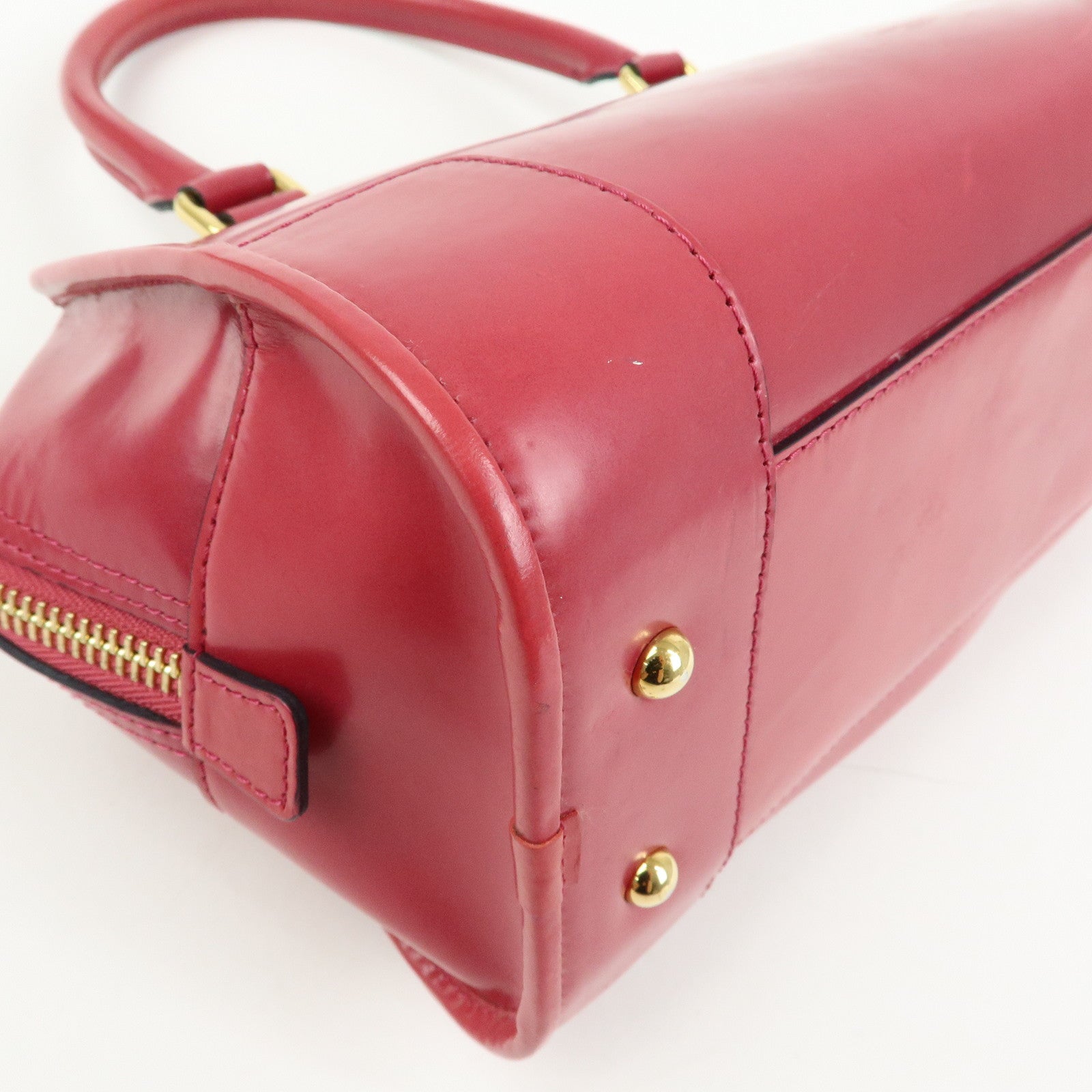 LOEWE Anagram Leather Amazona 28 Hand Bag Boston Bag Pink
