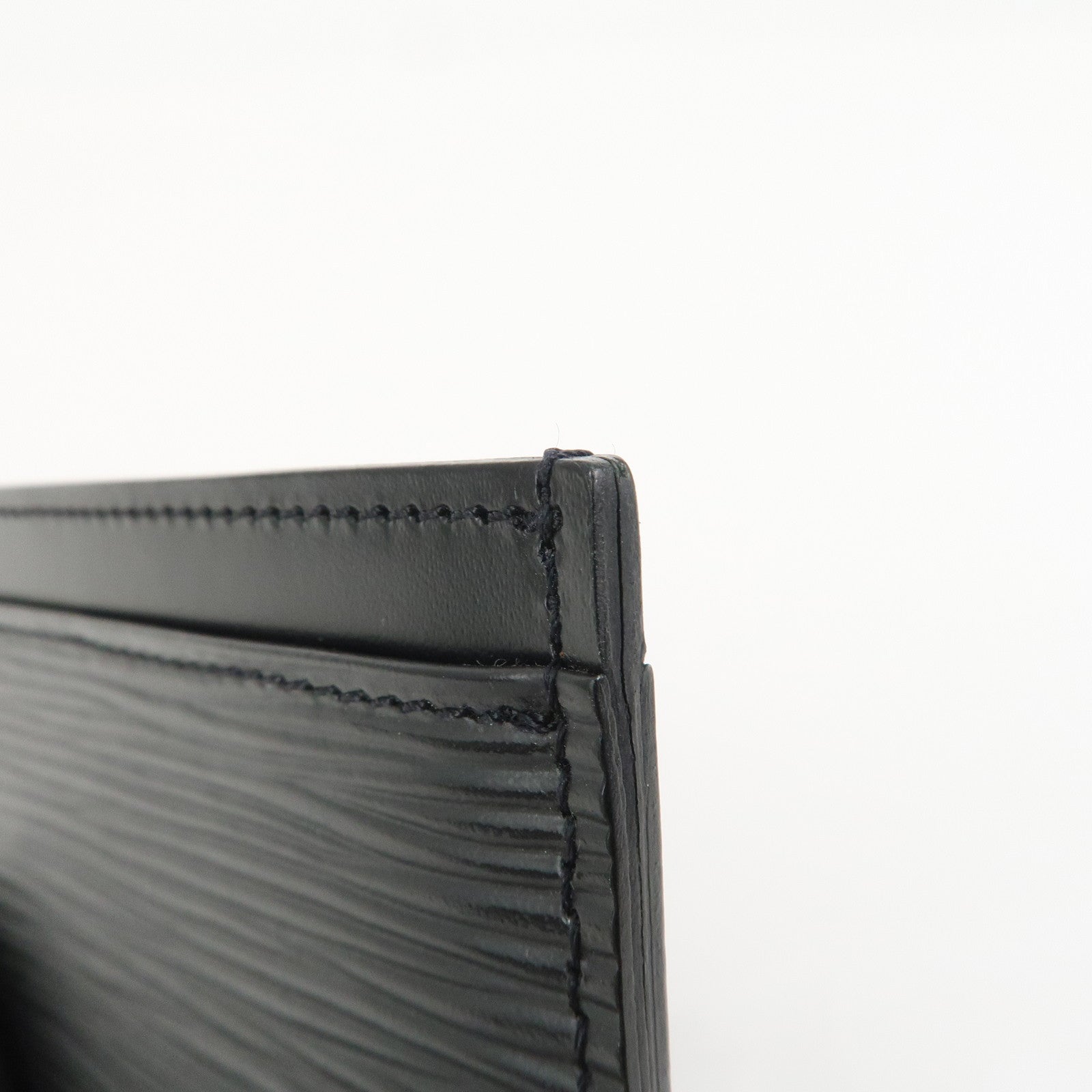 Louis Vuitton Epi Leather Porte Cartes Simple Card Case Noir M63512