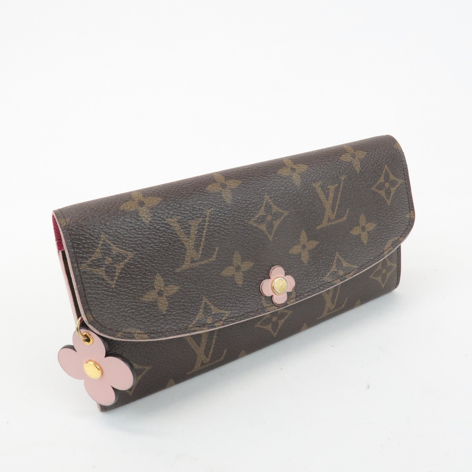 Louis Vuitton Monogram Portefeuille Emily Flower Wallet M64202 Used
