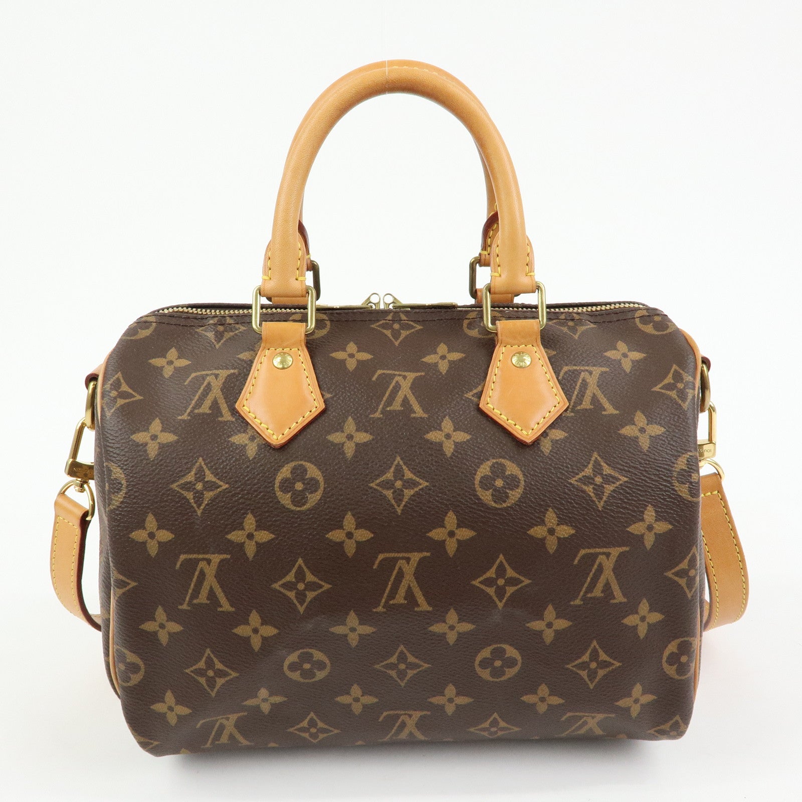 Louis Vuitton Monogram Speedy Bandouliere 25 Brown M41113